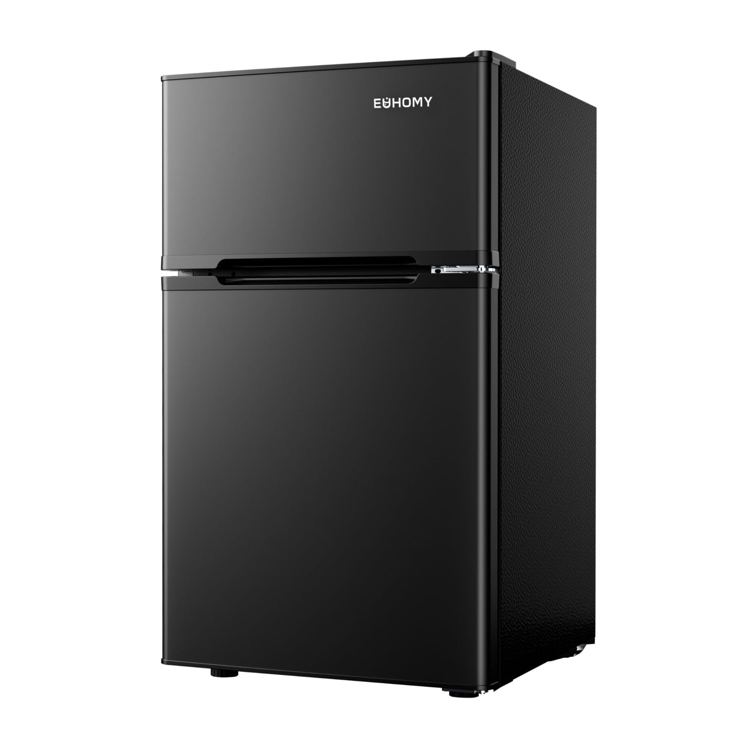 EUHOMY Mini Fridge with Freezer, 3.2 Cu.Ft Mini Refrigerator, Dorm Fridge with 2 Door For Bedroom/Apartment/Office-Food Storage Cooling Drink, New Black