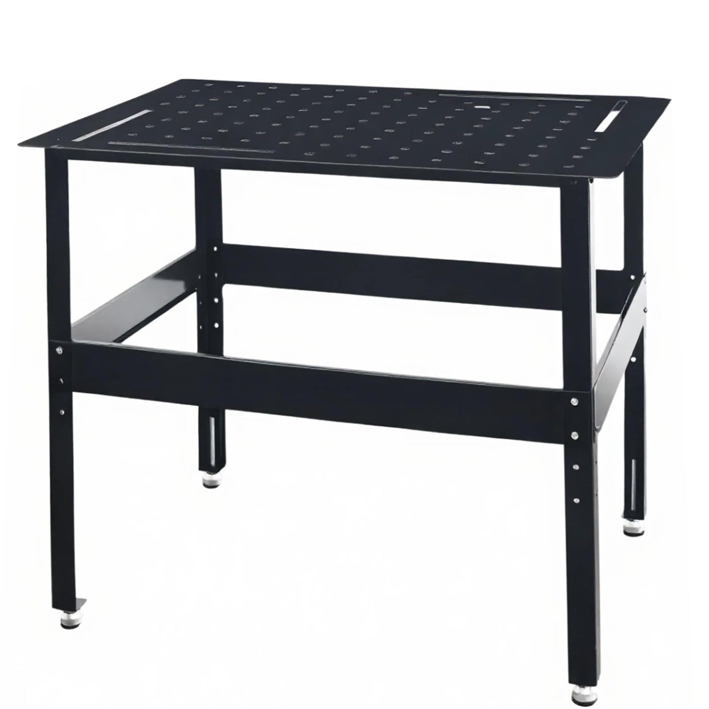 Metrixpio Adjudtable Welding Table Heavy Duty Mobile Steel Workbench with Wheels, 2000 Lbs Load Capacity Work Station Universal Workbench for Metalworking, Cutting Grinding Welding Projects