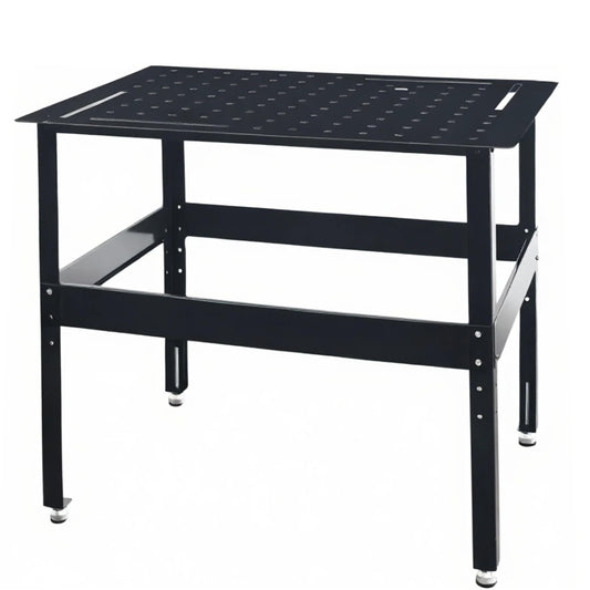 Metrixpio Adjudtable Welding Table Heavy Duty Mobile Steel Workbench with Wheels, 2000 Lbs Load Capacity Work Station Universal Workbench for Metalworking, Cutting Grinding Welding Projects