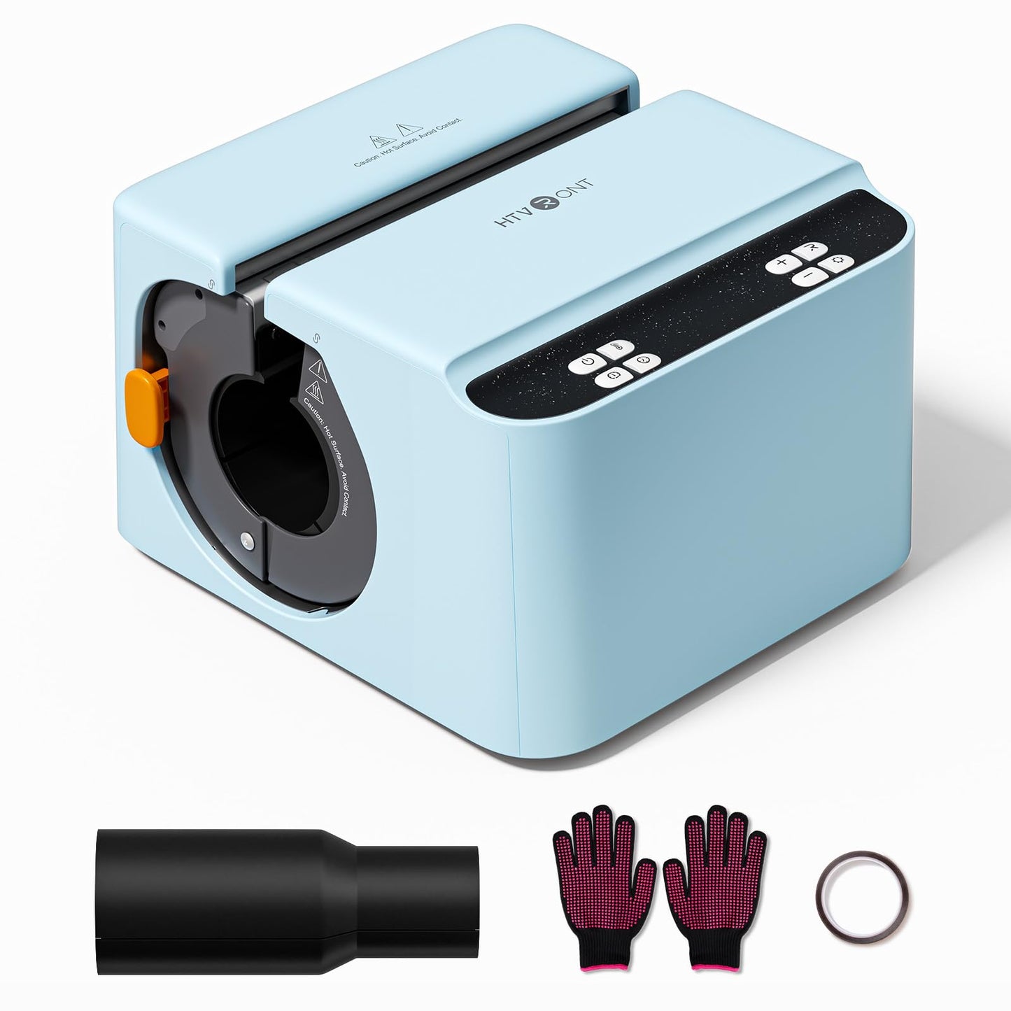 HTVRONT Auto Tumbler Heat Press - A200H Full Cup Transfer Heat Press Machine for 40 OZ Tumbler with Handle, Heat Even Cups Sublimation Machine with Adjustable Pressure & 4 Memory Modes, Blue