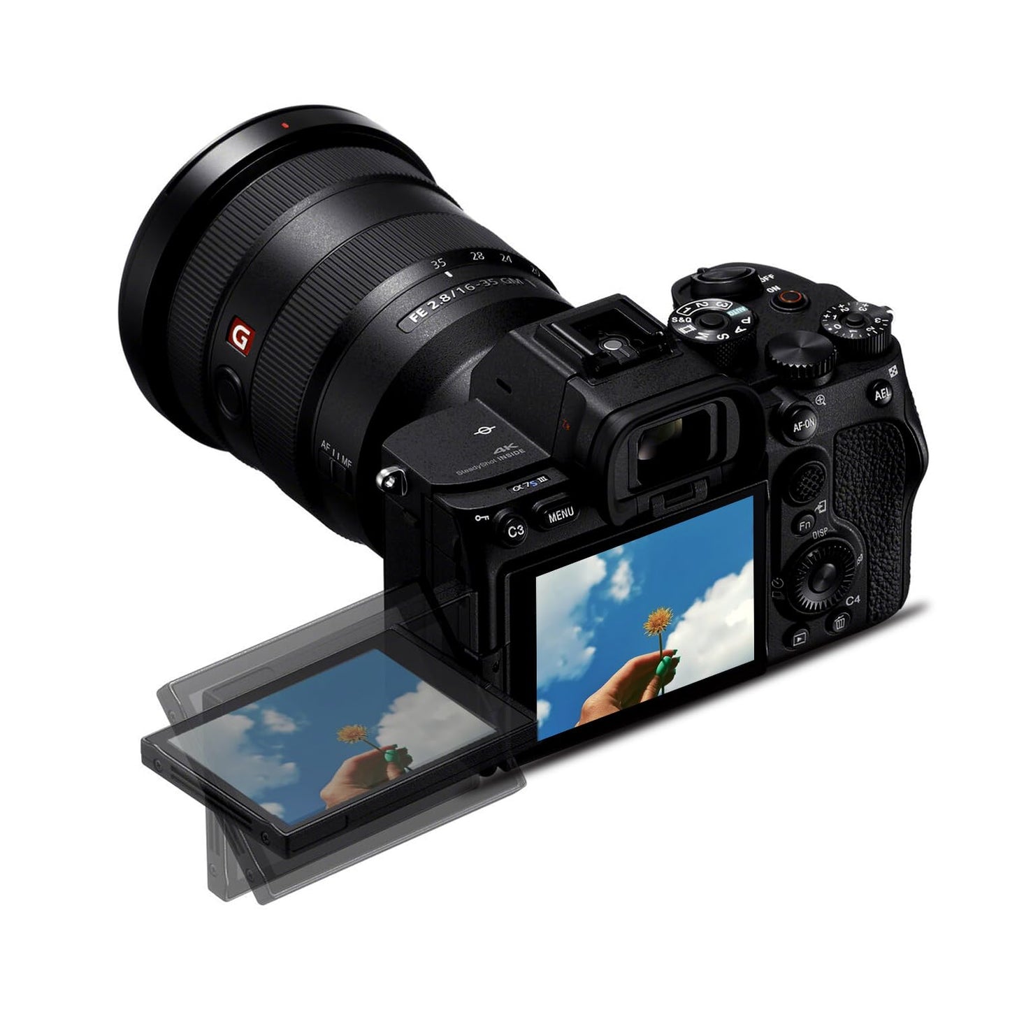 Sony α7S III Full-Frame Mirrorless Camera Body (ILCE-7SM3/B) – 12.1 MP BSI Sensor, 4K 120p 10-Bit Video | 2 x 64GB Memory Card, 3 x NP-FZ-100 Battery, Case, External Charger and More