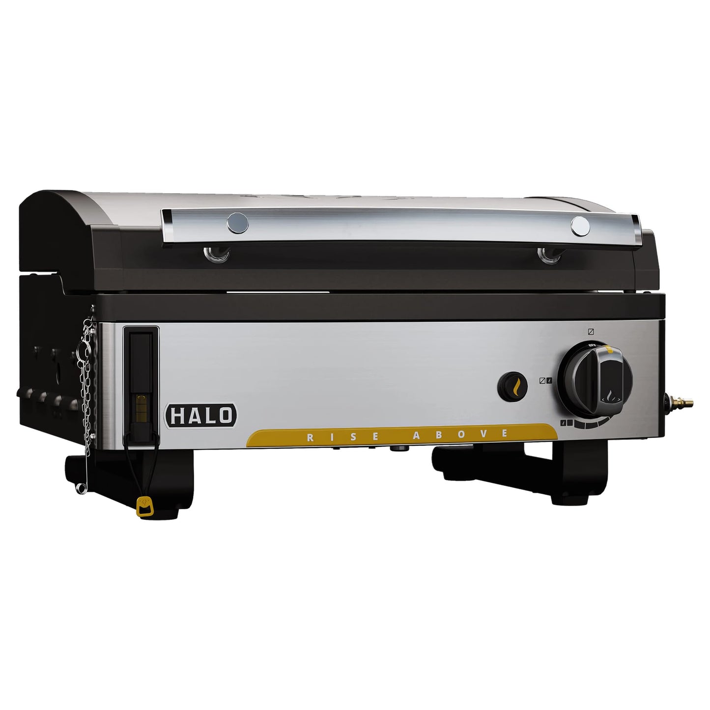 HALO Elite1B Outdoor Griddle | 2 Cooking Zones | 284sq. In. (21″ x 13.53″) Wind-Proof Cooking Surface | Portable Flat Top for Camping, Tailgates, and Patios | Propane Gas Grill | HZ-1007-ANA