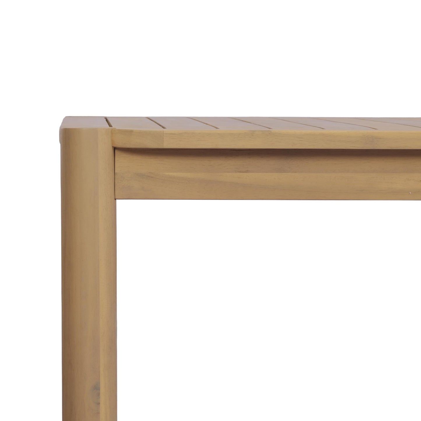 Christopher Knight Home Cascade 70" Outdoor Rectangular Dining Table, Acacia Wood Patio Dining Table for 4-6 People, Solid Wood Outdoor Table for Patio Deck Garden Backyard Dining, Light Teak