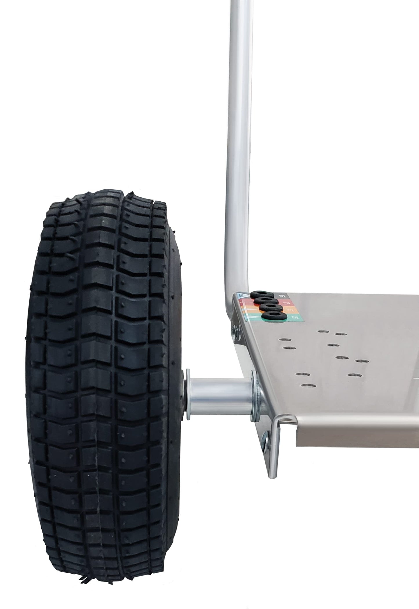 Ultimate Washer Professional Pressure Washer Cart Frame with Wheels and Push Handle (10 x 15, Silver)