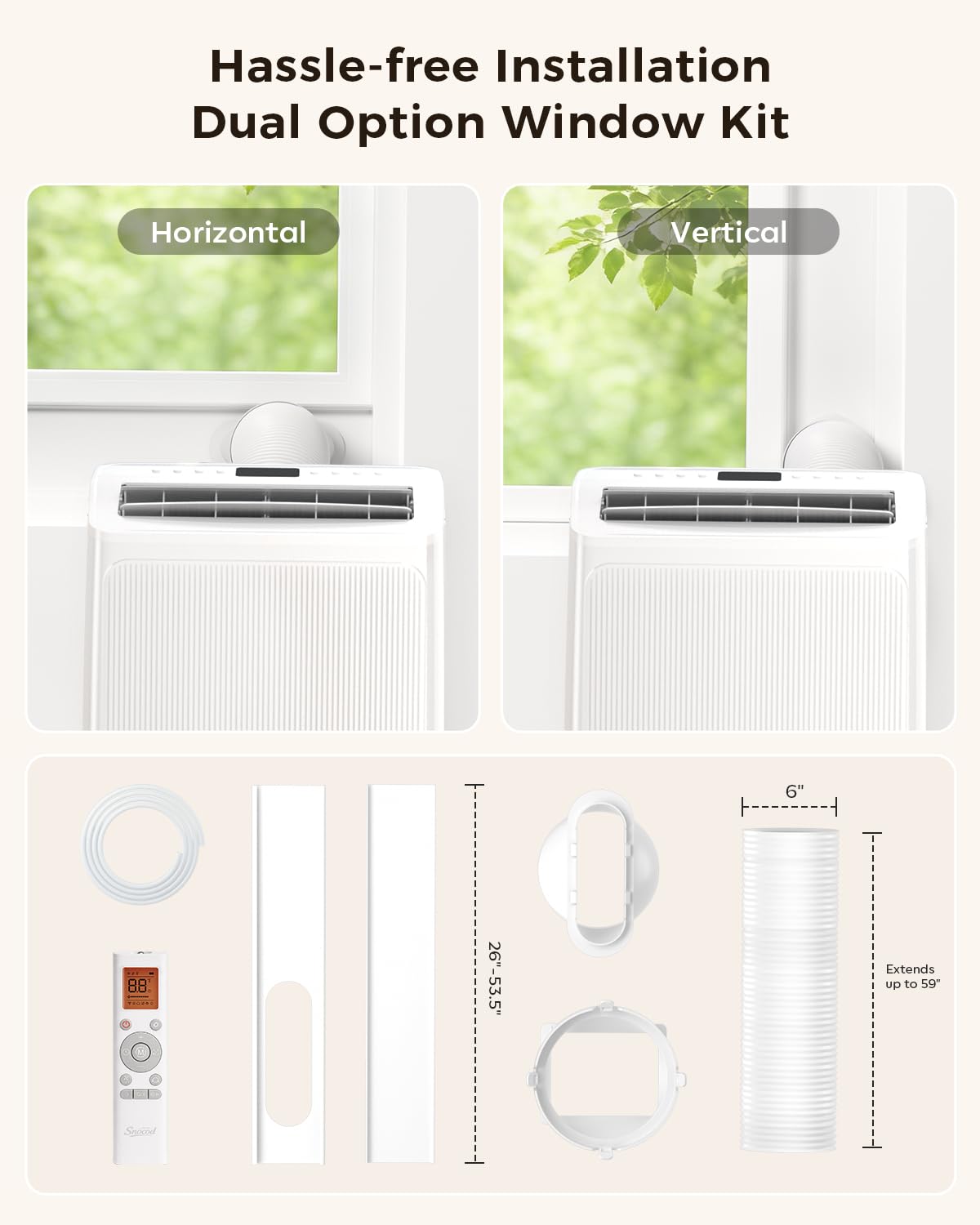 Portable Air Conditioners, 16000 BTU AC Cools up to 800 Sq Ft, Quiet 40 dB Free Stand Portable AC with Drainage-Free Cooling/Fan/Dehumidifier, Sleep Mode, APP&Remote Control, Installation Kit