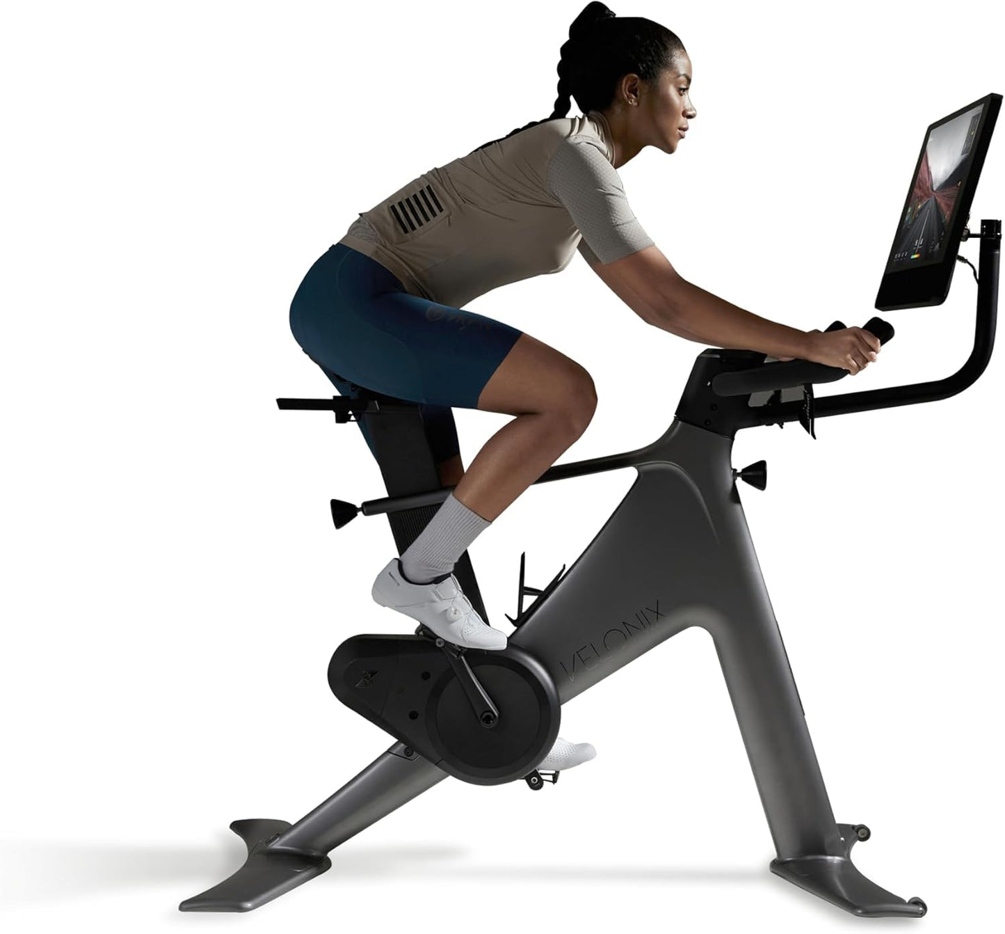 Speediance VeloNix Indoor Exercise Bike, Smart Fitness Bike with Personalized Fitness Courses, Online Cycling Coaching, Low-Noise Cycling Bike, Stationary Bikes for Home Fitness