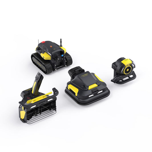 YARBO 4-in-1 Modular Robot, Lawn Mower, Snow Blower and Leaf Blower with Auto-Recharging, AI Multi-Zone Mapping & RTK for Navigation