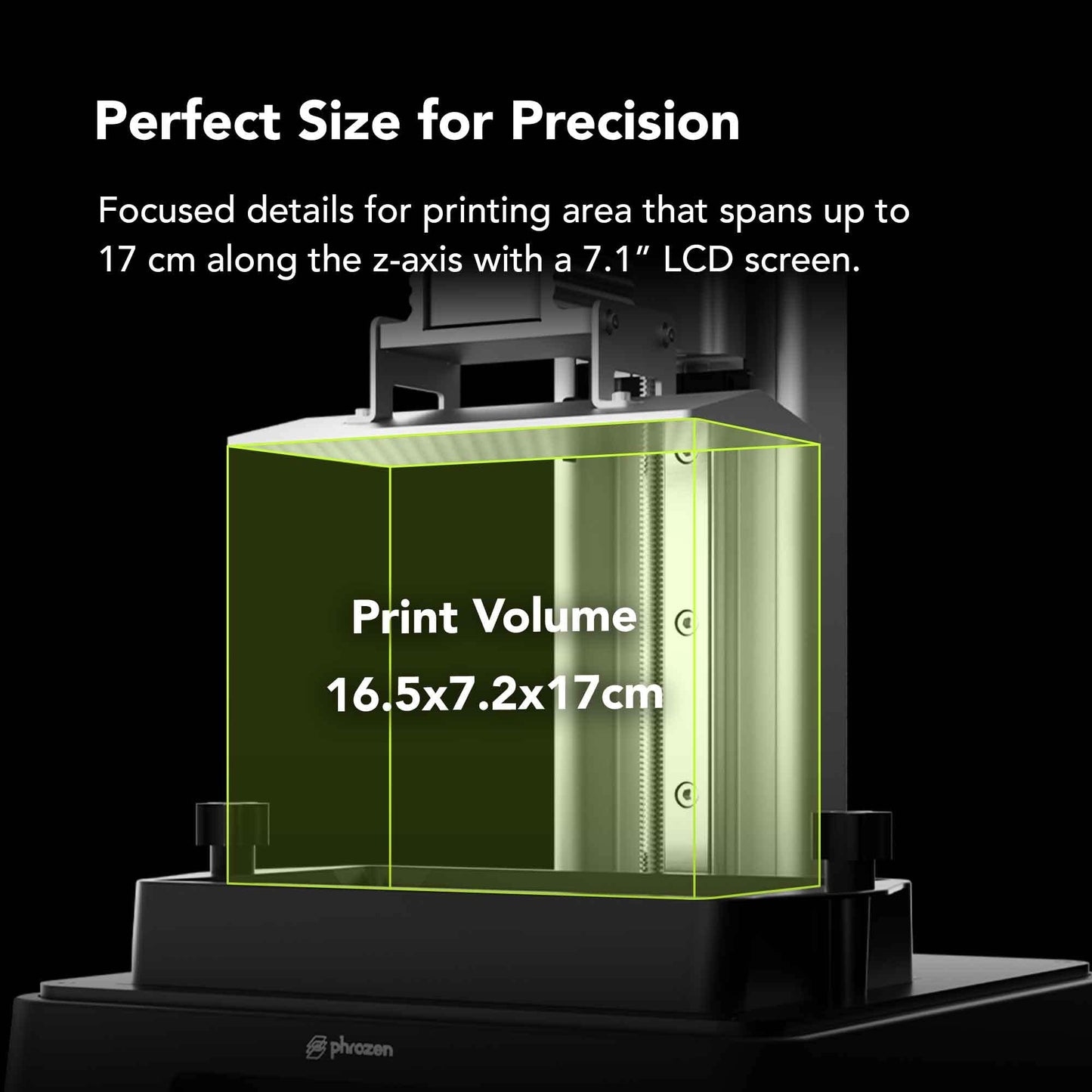 phrozen Sonic Mini 8K S LCD Resin 3D Printer, 7.1" Monochrome LCD, Tabletop 3D Resin Printer with 22µm XY Resolution, 6.5 * 2.8 * 6.7 Inch Printing Volume for Models, Miniatures and Action Figures