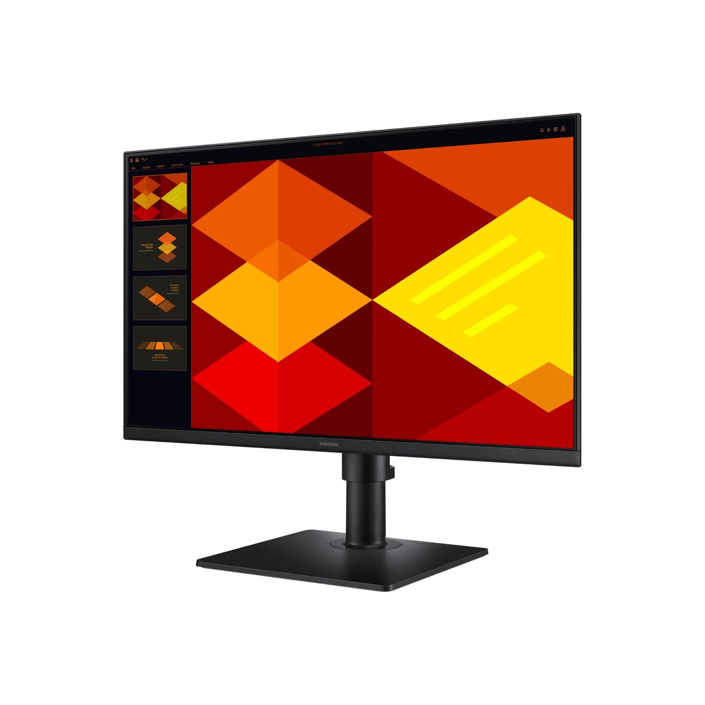 Samsung 24” (S40GD) Borderless Business Monitor with IPS Panel, 100Hz Refresh Rate, Eye Saver Mode, Ergonomic Design, Game Picture Mode, LS24D408GANXGO