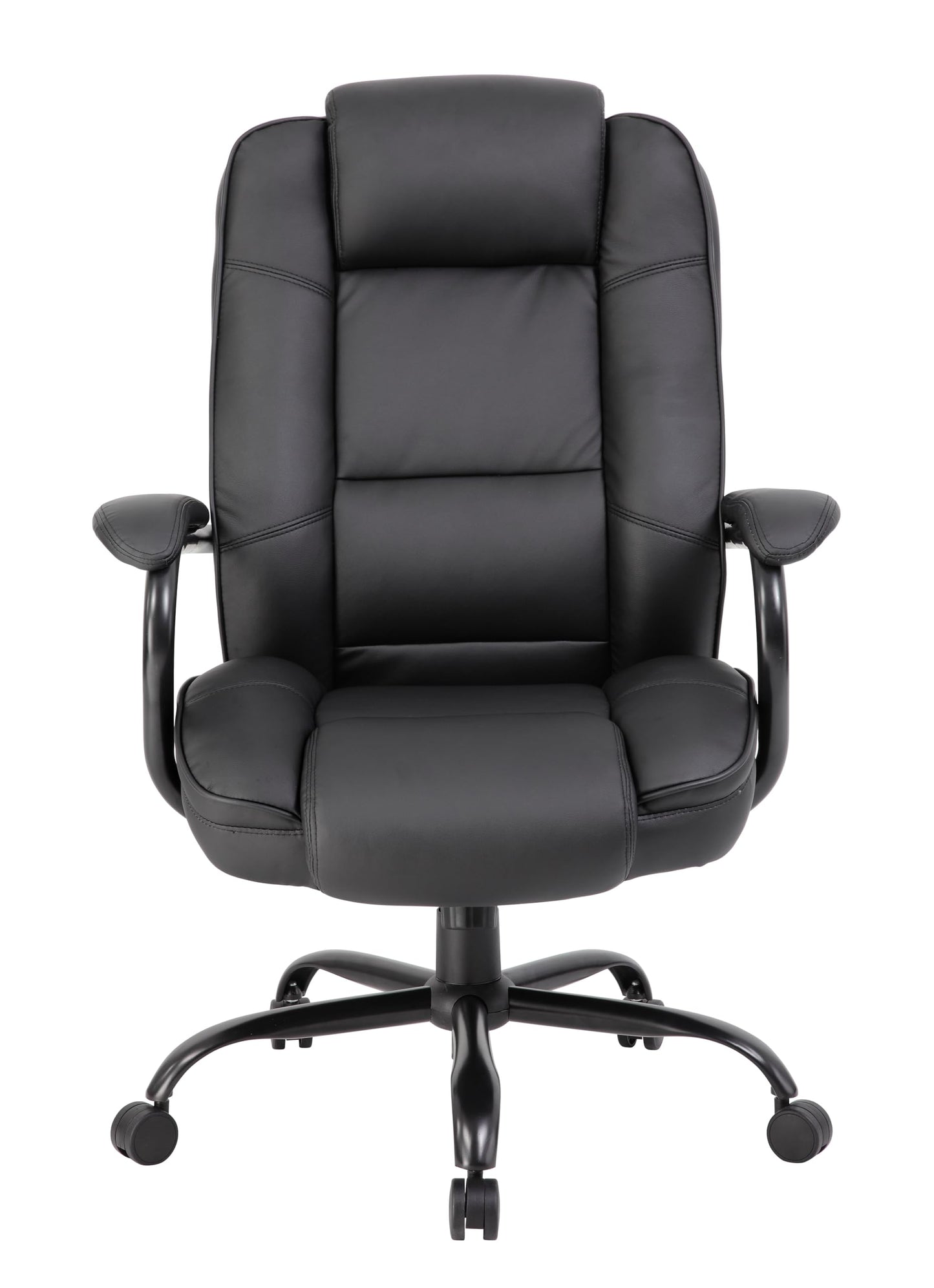 Boss Office Products Heavy Duty Executive Chair with 350lbs Weight Capacity in Black