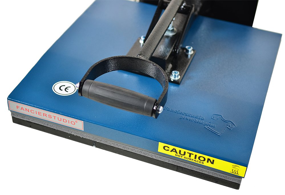 Fancierstudio Digital Heat Press 15 x 15 Sublimation Rhinestone Heat T-Shirt Machine15x15 B/BLK