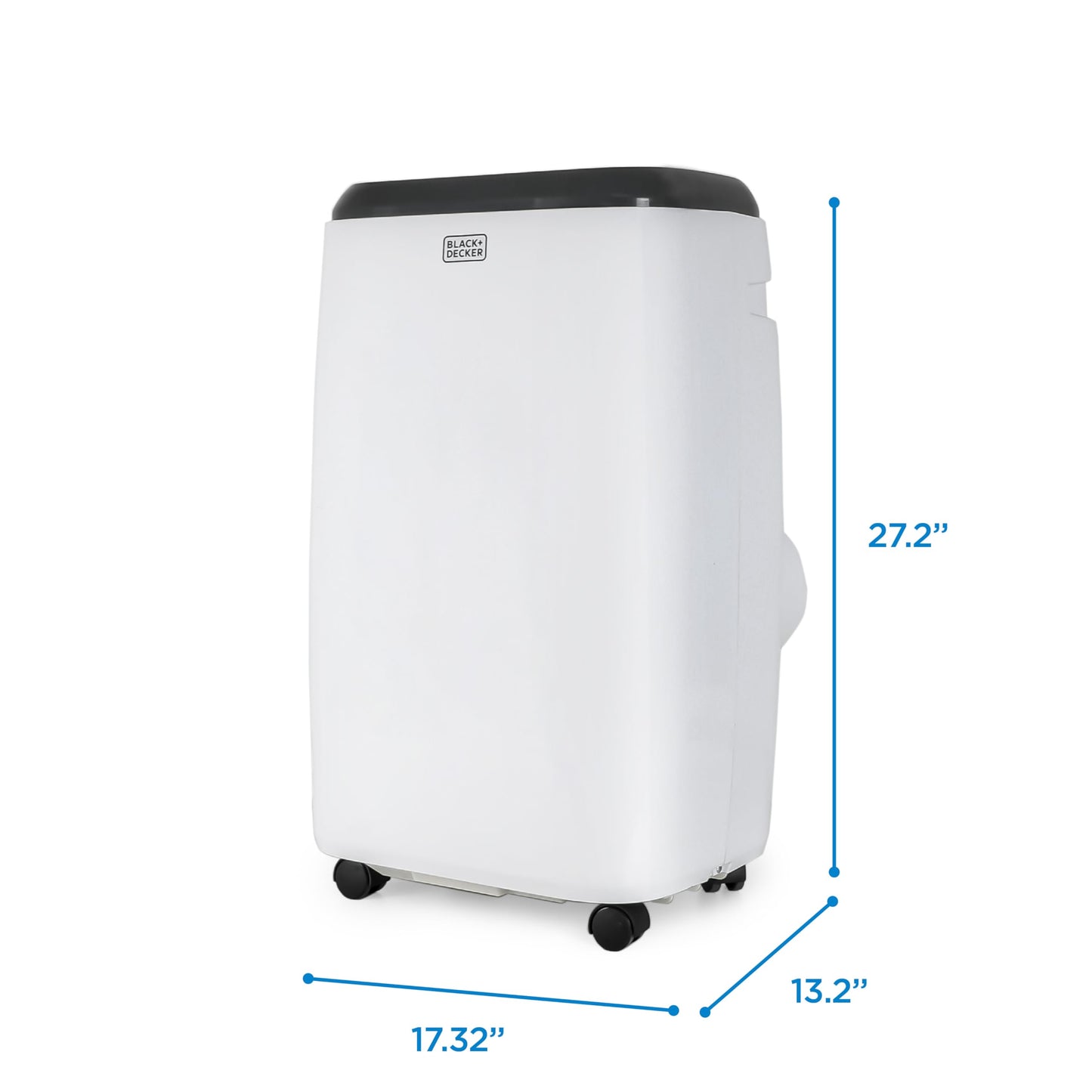 BLACK+DECKER Portable Air Conditioner, 8,000 BTU for Rooms Up To 350 Sq. Ft., Portable AC with Full Function Remote Control & Window Kit, BPT05WTBA, White