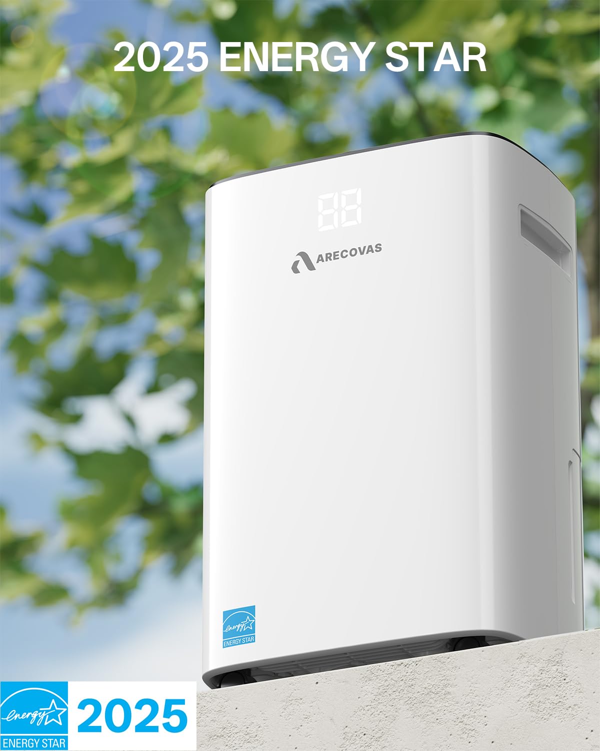 52 Pints Dehumidifier for Basement Bedroom Bathroom Large Room Home, 4500 Sq.Ft Dehumidifiers with Drain Hose, 2025 Energy Star Certificate, Humidity Control, 24H-Timer, Auto Defrost (52, Pints)