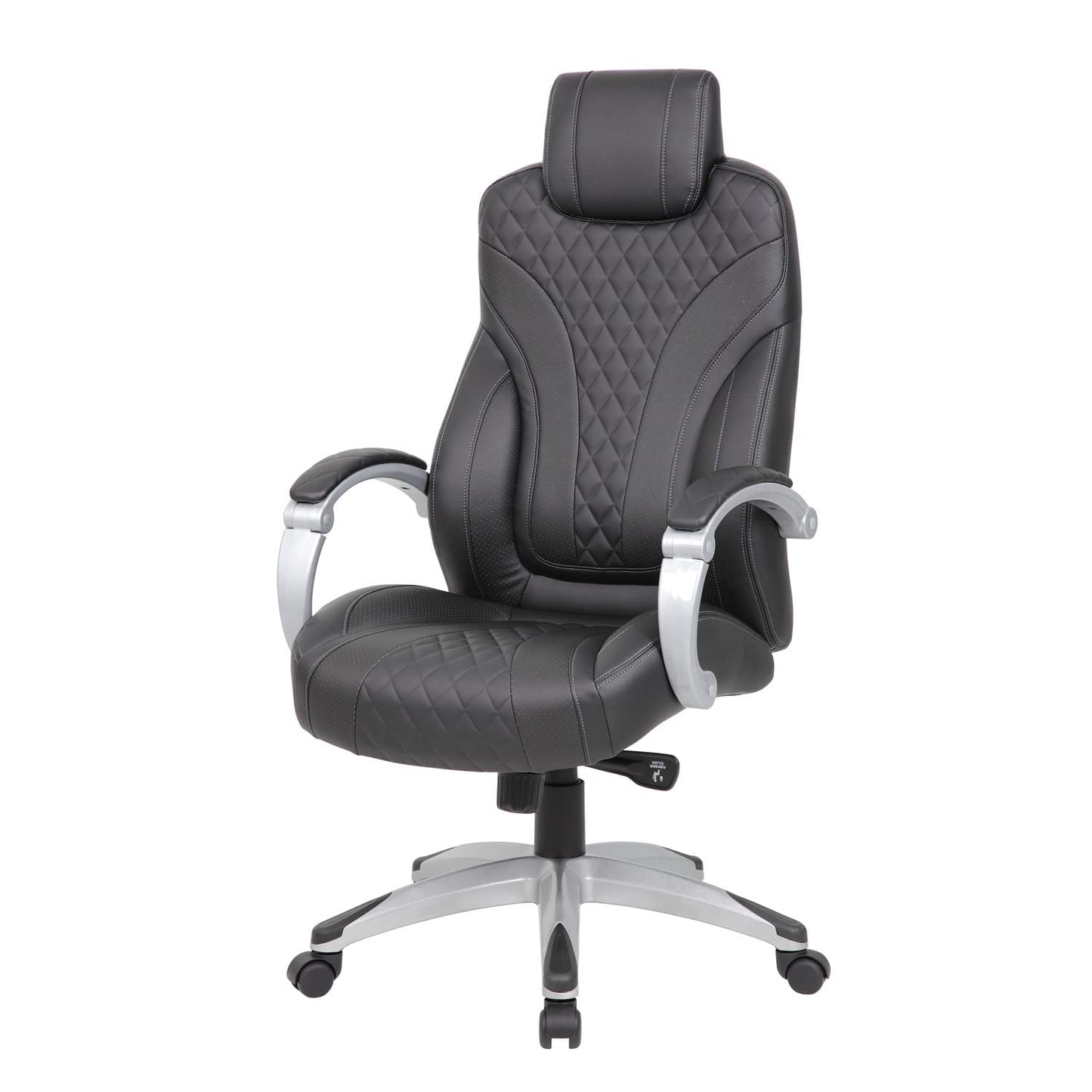 Boss Office Products Executive Hinged Arm Chair in Black