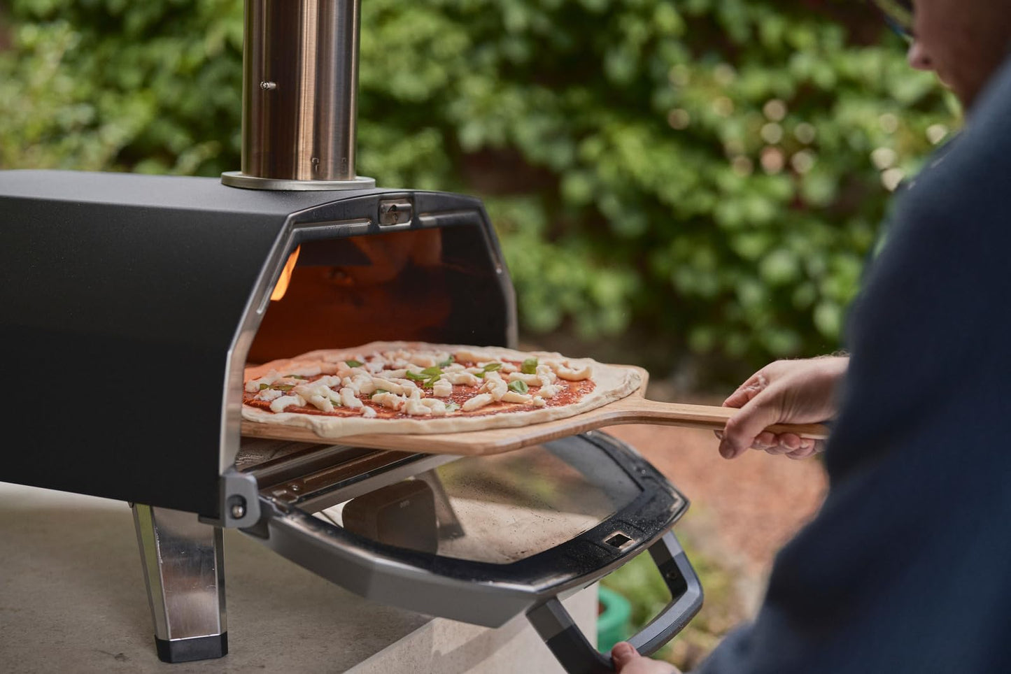 Ooni Karu 2 Pro Multi-Fuel Pizza Oven - Outdoor Pizza Oven with Pizza Stone & Integrated Thermometer, Pizza Oven Outdoor, Dual Fuel 16 Inch Pizza Maker, Outdoor Cooking Grill
