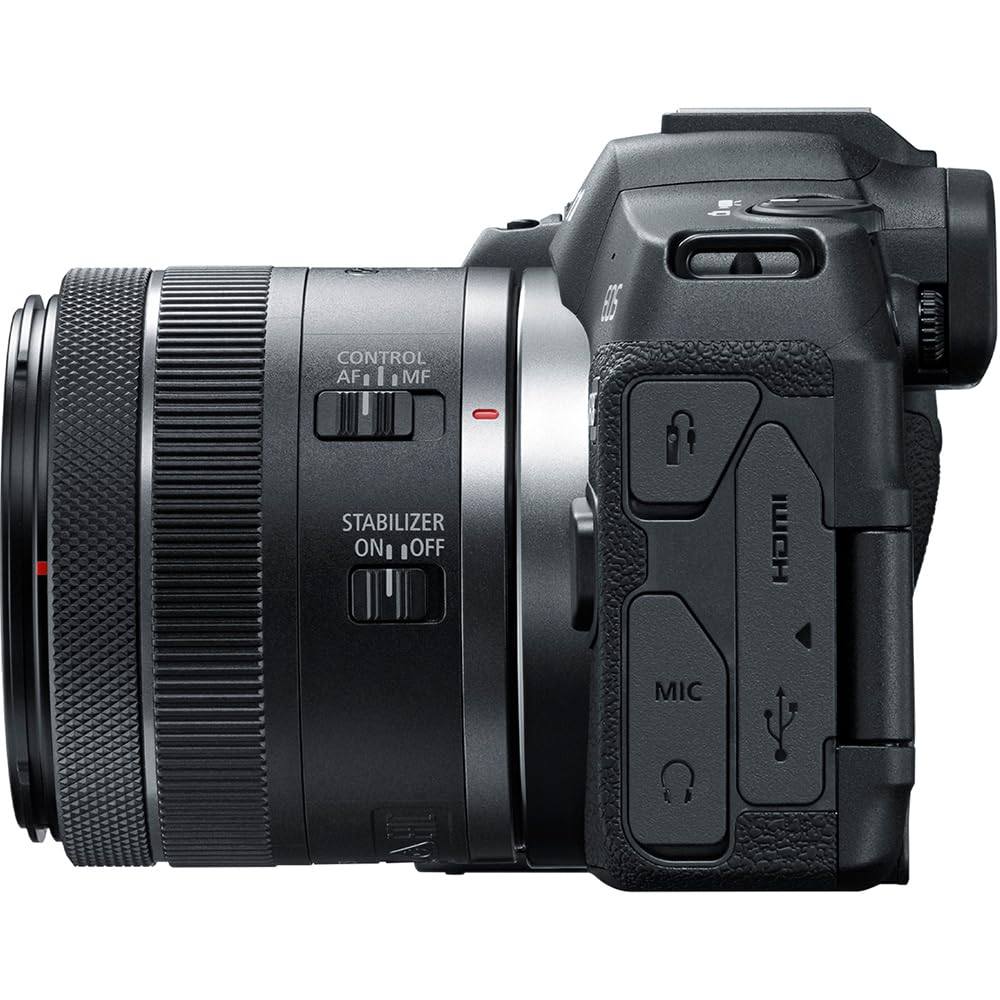 Canon EOS R8 Full Frame Mirrorless Camera + RF 24-50mm F4.5-6.3 is STM Lens 5803C012 Bundle with Lexar Premium 64GB SDXC Memory Card, Deco Essentials Camera Bag and Corel Photo Video Suite