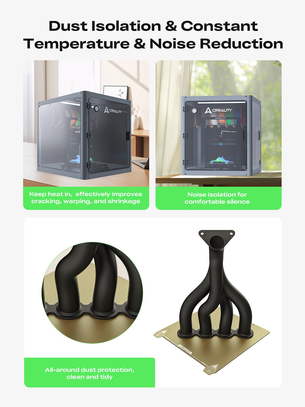 Creality Multifunctional Protective Cover for Ender 3D Printer, Triple Protection, Unlimited Creativity, Heat Insulation and Dustprooft, 3D Printer Accessories