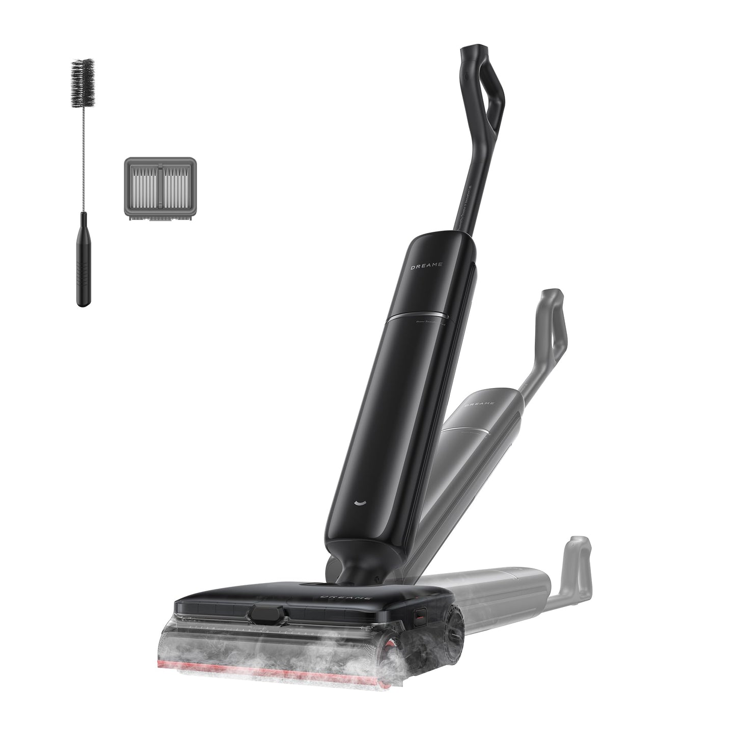 DREAME Aero Pro Steam Wet Dry Vacuum Mop, 392℉ Steam Cleaning, 28kPa Suction, 3.88in Ultra-Slim Vacuum Mop Combo, 0 Hair Tangle for Pet Owner, Heated Brush Wash, Hot Air Drying, Up to 70min Runtime