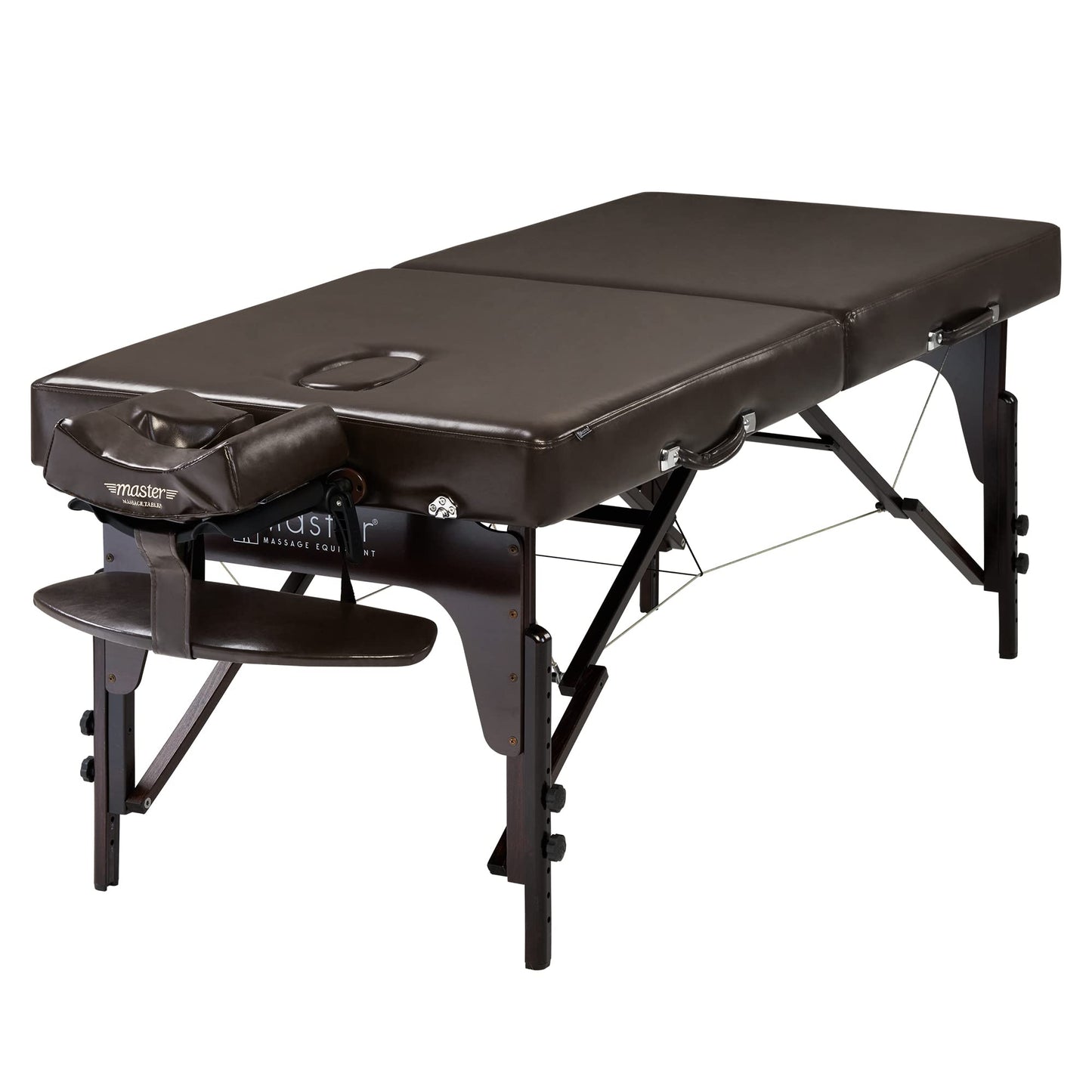 Master Massage Supreme 31 Inch Extra Wide Portable Massage Table, Supreme LX SPA Salon Facial Beauty Bed, Easy Set Up, 3" Thick of Memory Foam, PU Upholstery (Coffee)