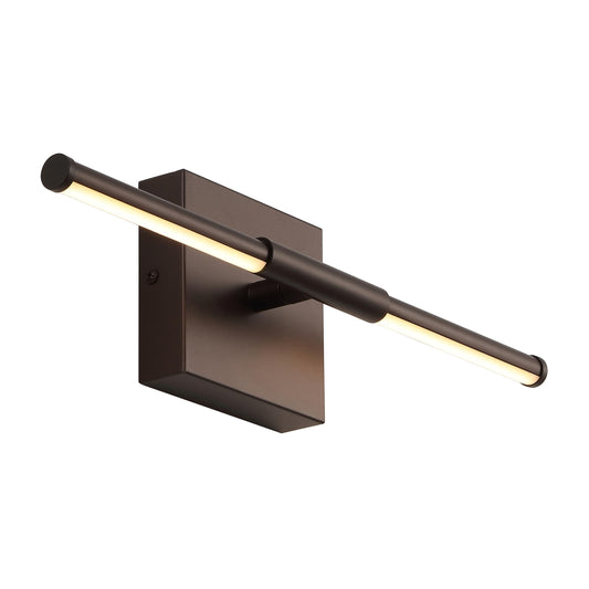 JONATHAN Y Makena LED Wall Sconce, 16.25in Metal, Oil-Rubbed Bronze, Model JYL7039D for Bedroom, Bathroom, Living Room, Kitchen