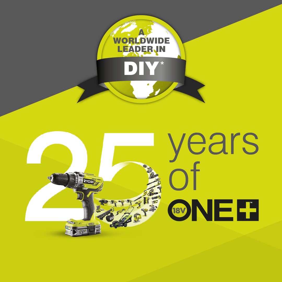 RYOBI 18V ONE+ OLM1833B Cordless Lawnmower - 33cm Cutting Width, Without Battery & Charger, Compact for Small Lawns