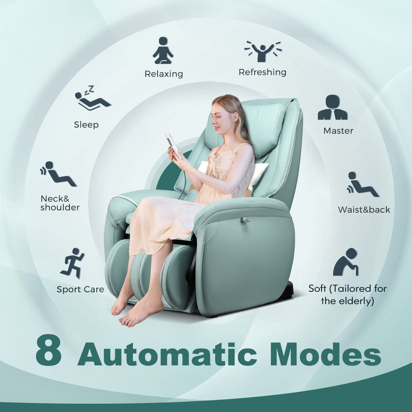 Giantex Full Body Massage Chair, Zero Gravity SL Track Electric Recliner with Reversible Footrest, Back Heater, Wheels & Pillow, Shoulder Detection, Calf Airbag, No Installation, Free Indoor Delivery
