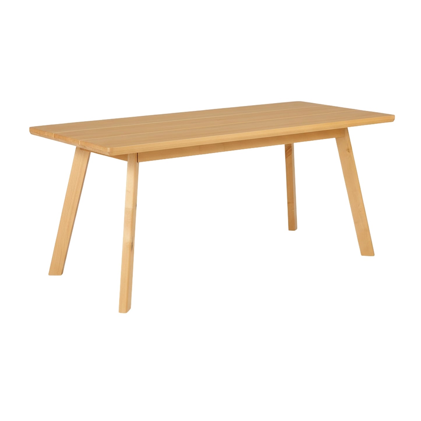 Alaterre Furniture Shelburne Dining Table for 4-6 – Modern Farmhouse 73-Inch Dining Table with Rectangular Wood Top, Solid Birch Legs, and Maple Veneer for Kitchen and Dining Room