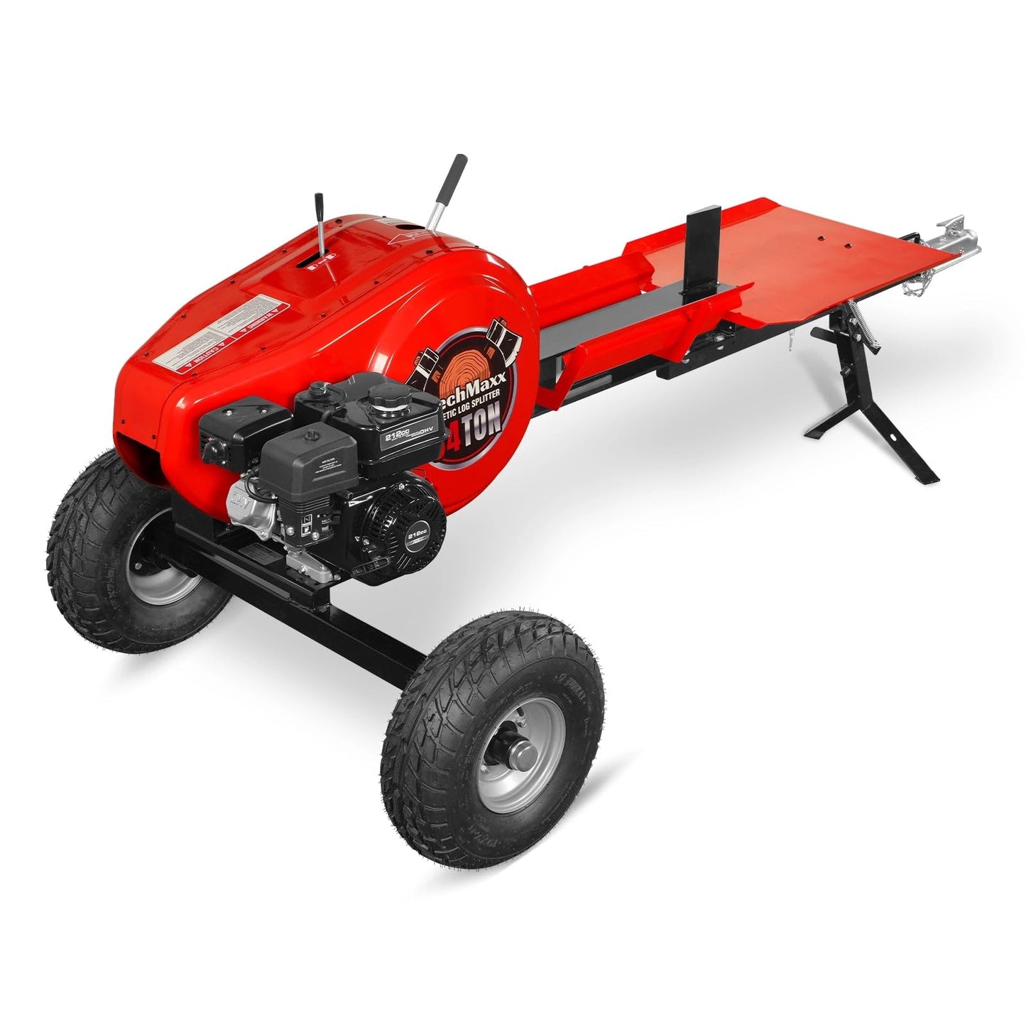 MechMaxx 34 Ton Kinetic Log Splitter, 7 HP Ducar Gasoline Engine, 28" Log Diameter Capacity, 3-Sec Cycle Time, Model KT34
