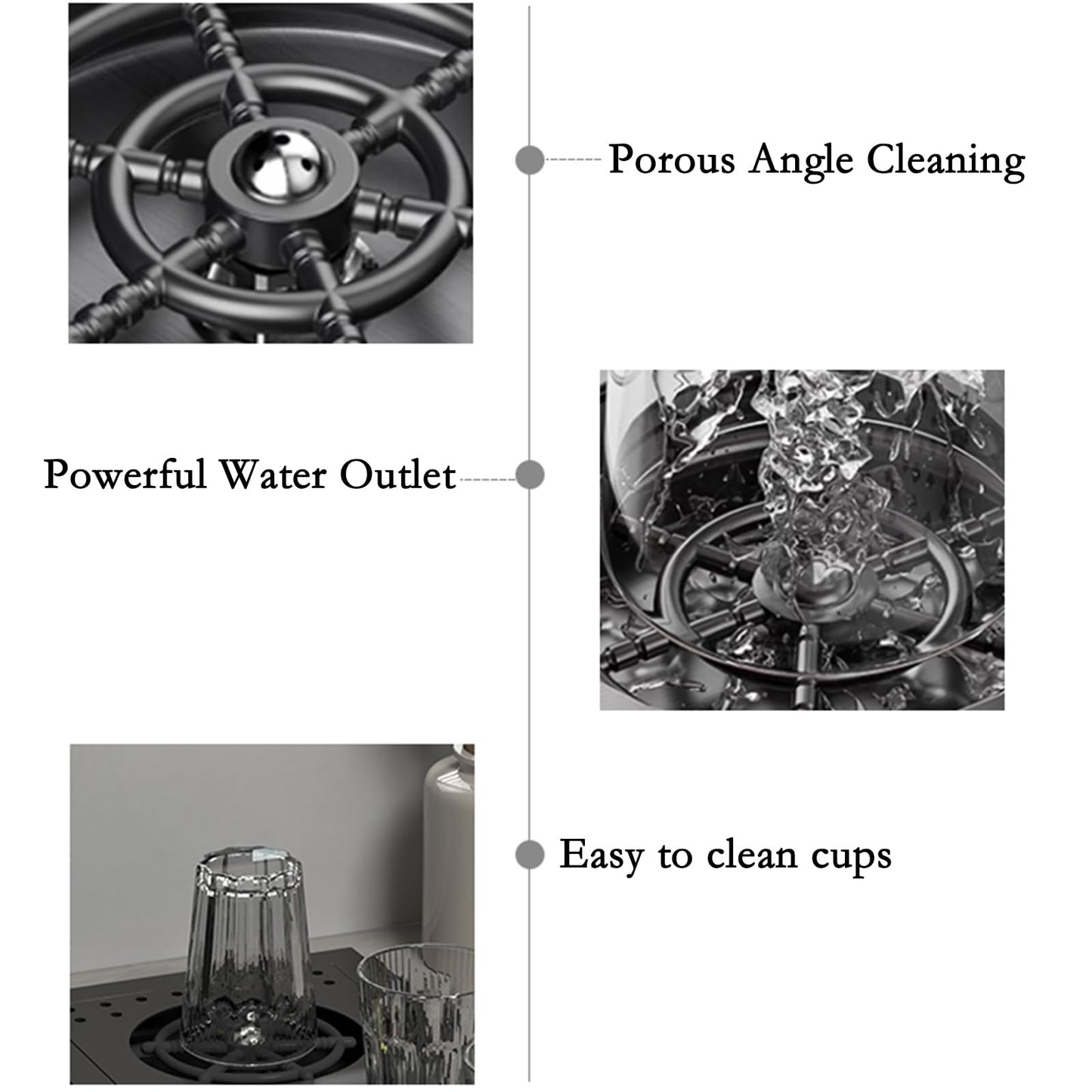 COZHAO Concealed Black Stainless Steel Slow Drop Bar Sink for Center Island, Motor Home, Western Style Countertop，Included Rotating Folding Faucet，Press Cup Washer（21.6 x 17.7 inch）