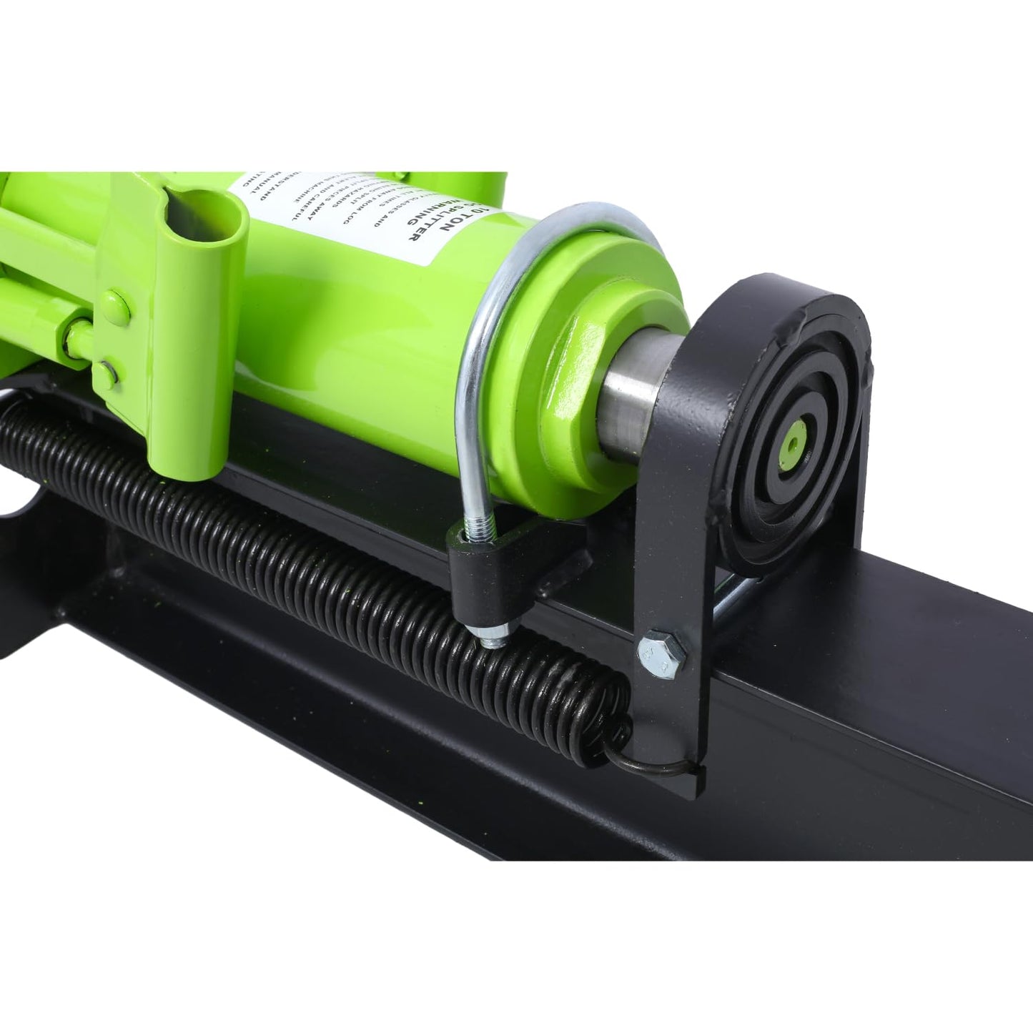 10 Ton Horizontal Log Splitter - Steel Blackish Green - Powerful Labor-Saving Machine - Durable Outdoor Use - Efficient Log Splitting