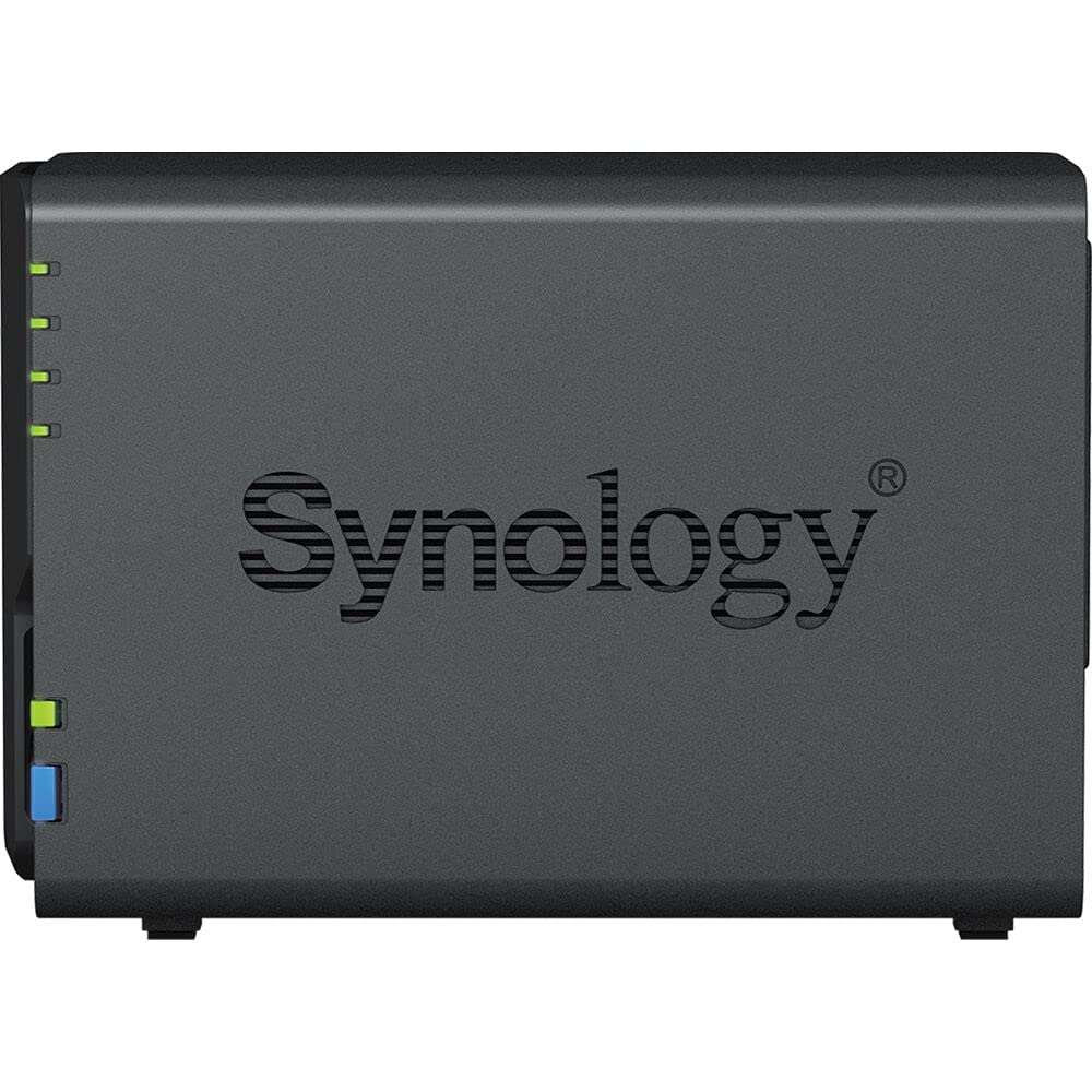 Synology DiskStation DS223 NAS Server with RTD1619B 1.7GHz CPU, 2GB Memory, 16TB HDD Storage, 1 x 1GbE LAN Port, DSM Operating System