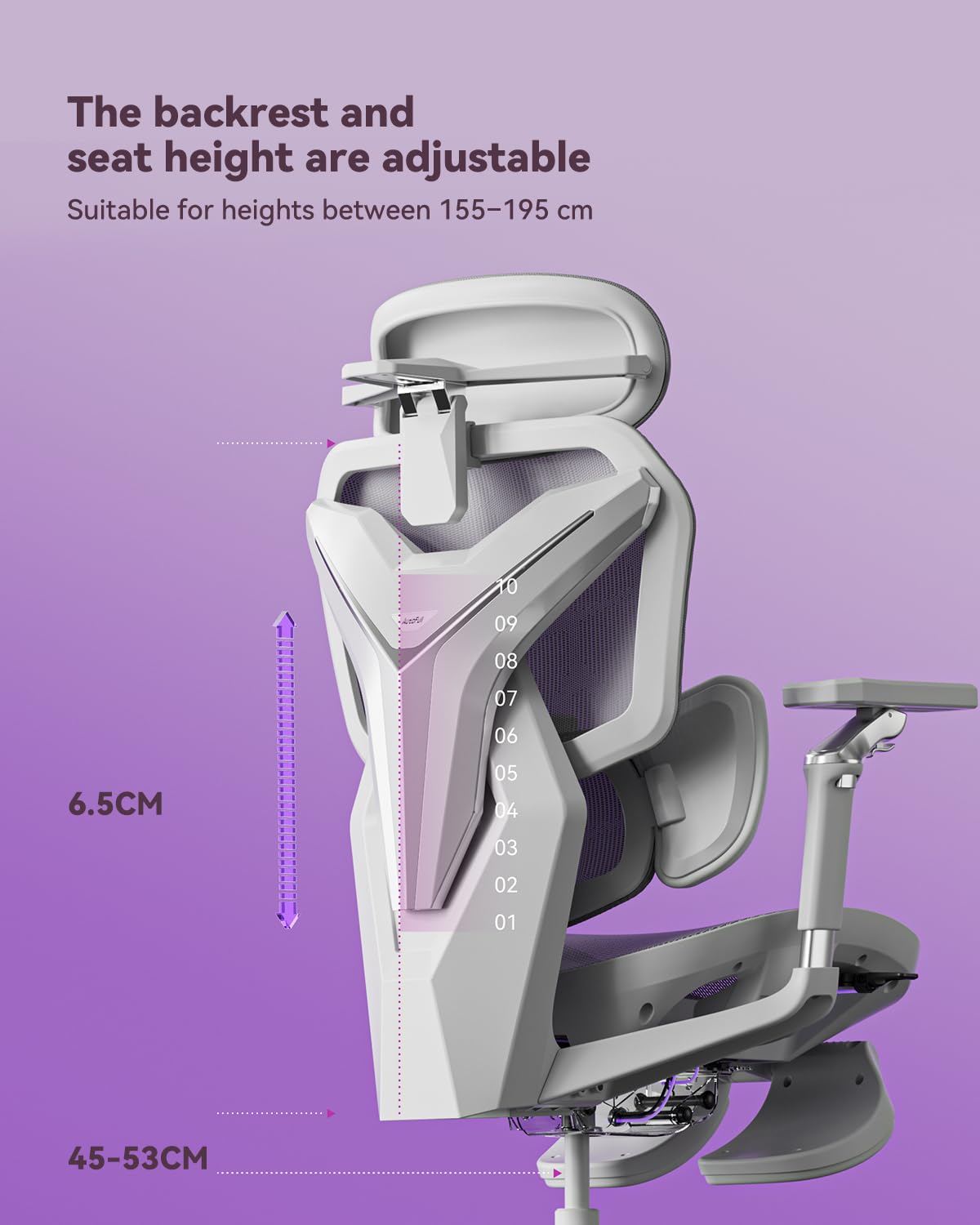 Autofull G7 Gaming Chair - 3-Zone Lumbar, 22-Point Adjustment, Breathable Mesh, Custom Backplate, 720° Armrests, BIFMA Certified Ergonomic, 140° Recline, IGR Certified, Niko Endorsed - Gift for Gamers