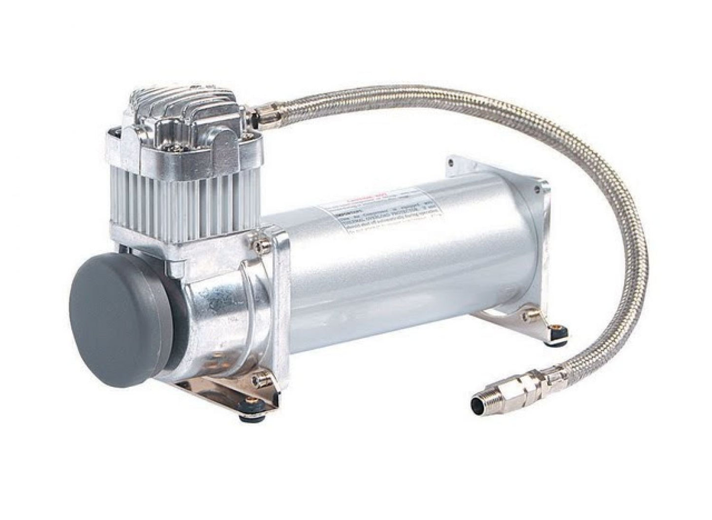 VIAIR 450C - Industrial Air Compressor for ‎Drilling, Air Brushing, Spraying, Nailing | 12V Continuous Duty Cycle Compressor for OEM Applications | 150 PSI, up to 5 Gallon Tank (Silver), P/N 45040