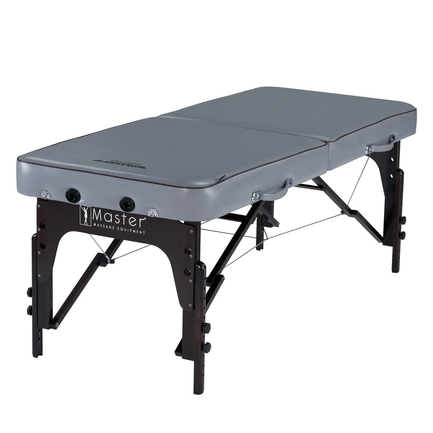 Master Massage 30" Montour Lx Portable Massage Table Package with 3" Memory Foam, Dove Grey- Foldable Massage Table, Folding Spa Beauty Bed