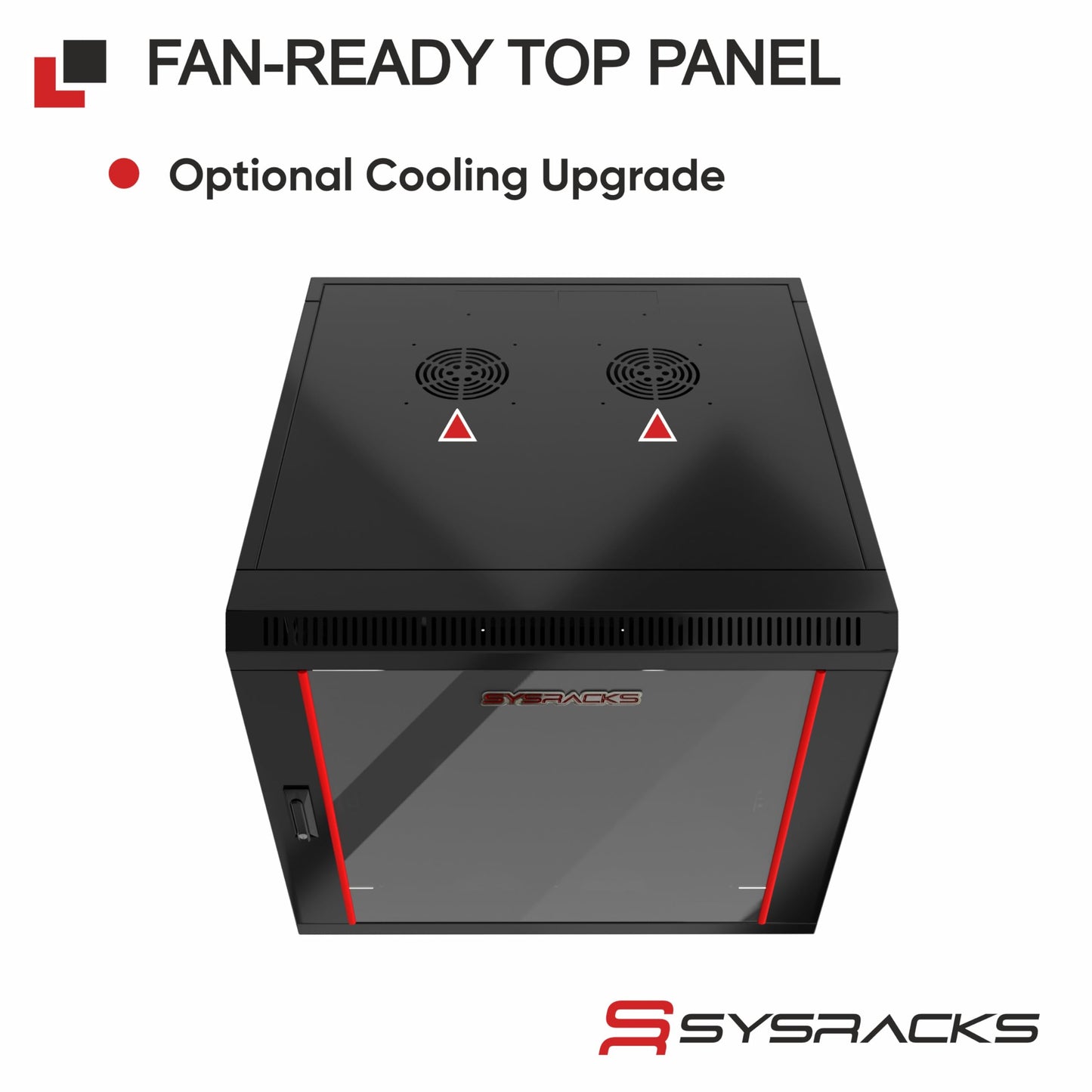 12U Wall Mount Home Lab Server Rack – 19" Locking Network Cabinet, 24" Deep Empty Rack Enclosure for Routers, NAS, Switches and Home Network Equipment