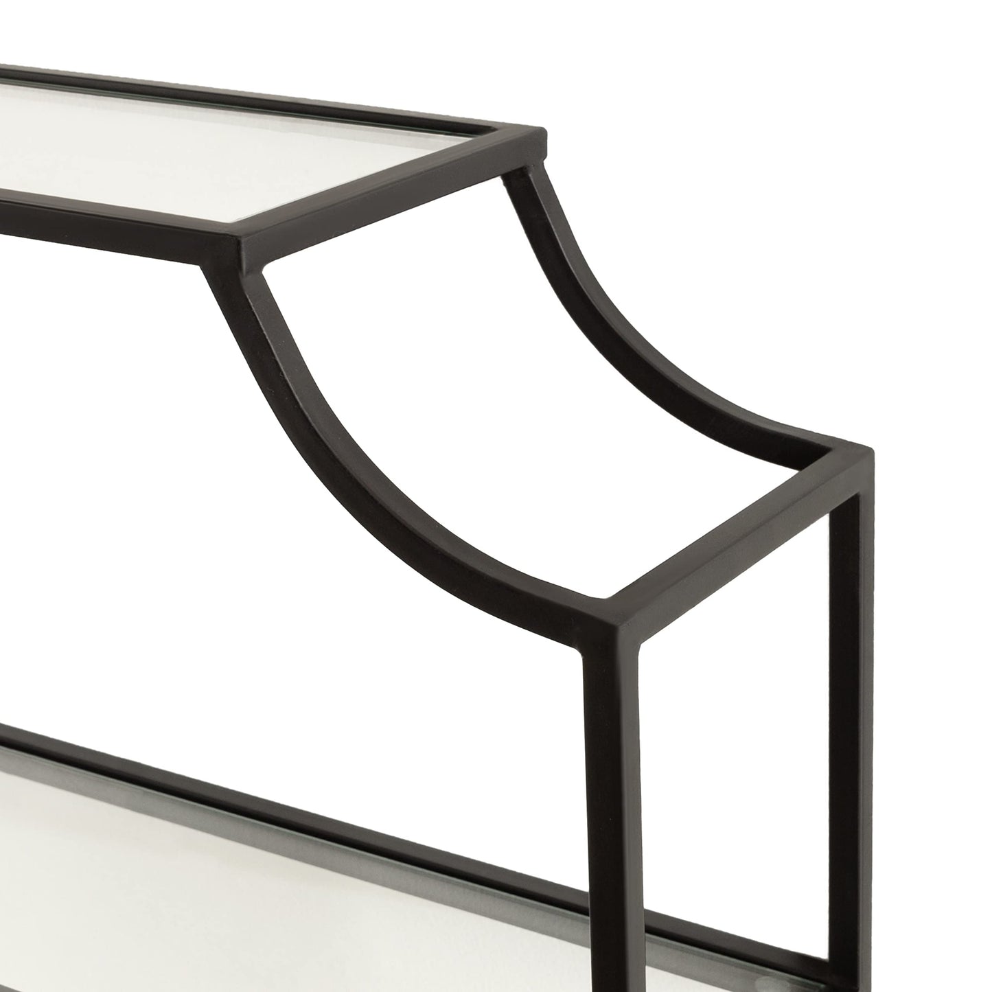Kate and Laurel Ciel 3 Tiered Wall Shelf, 20 x 30, Black, Decorative Floating Shelf Storage and Wall Organizer