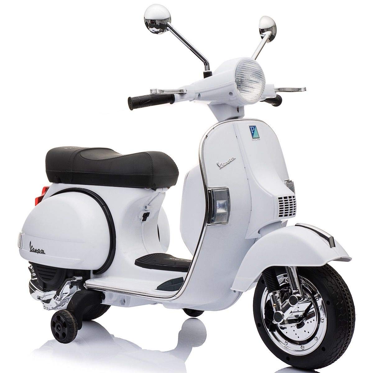 Best Ride On Cars Vespa Scooter, White, Large