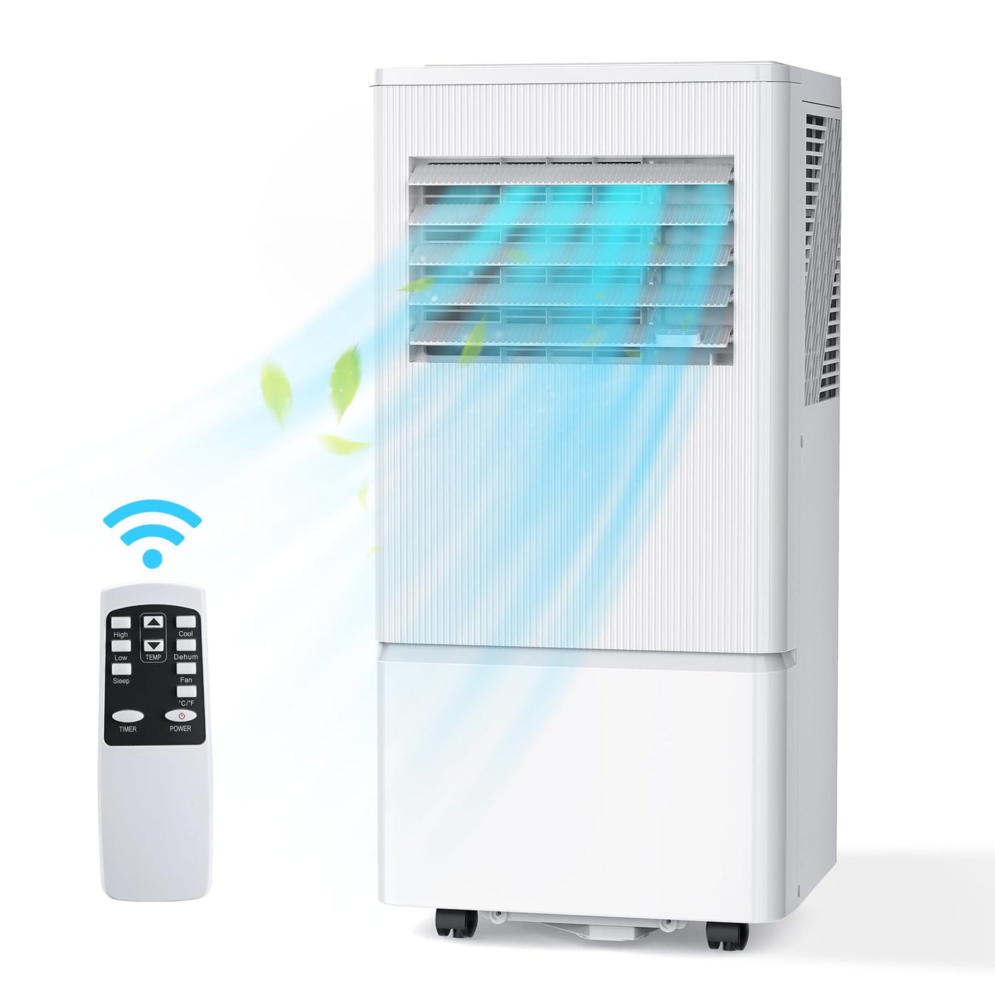 Air Choice 10000 BTU Portable Air Conditioners, Air Conditioner Portable for Room Up to 450 Sq.Ft, Remote Control, Sleep Mode, 24H Timer, Dehumidifier & Fan, Portable AC Unit for Bedroom Apartment