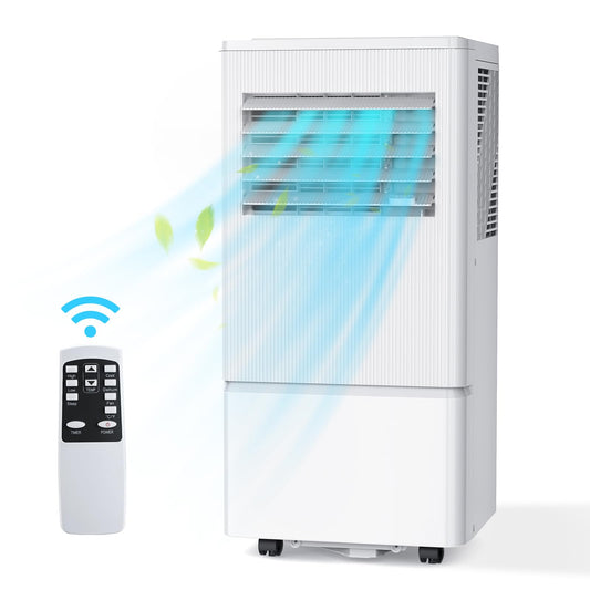 Air Choice 10000 BTU Portable Air Conditioners, Air Conditioner Portable for Room Up to 450 Sq.Ft, Remote Control, Sleep Mode, 24H Timer, Dehumidifier & Fan, Portable AC Unit for Bedroom Apartment