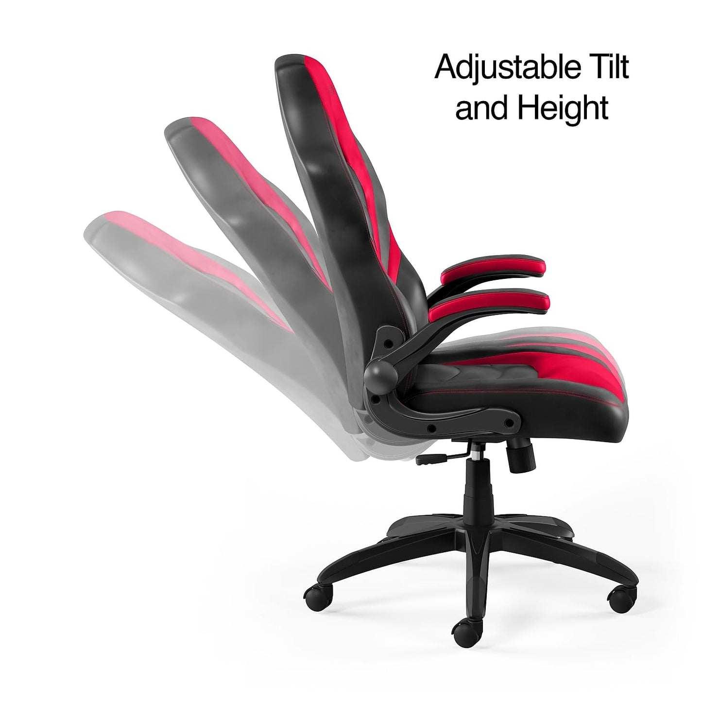 STAPLES Emerge Vortex Gaming Chair, Ergonomic, Adjustable Height, Swivel, Black