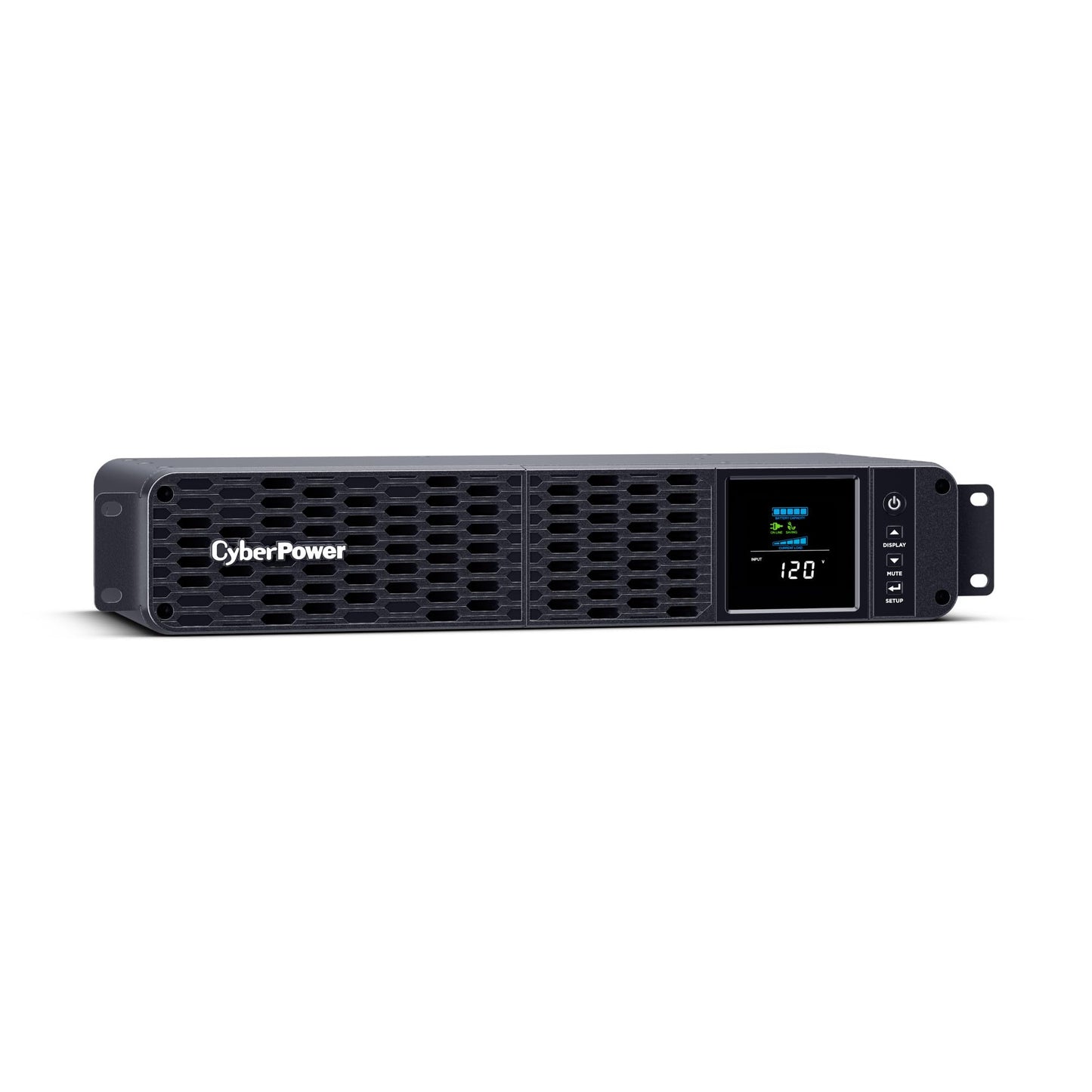 CyberPower CP1500PFCRM2U PFC Sinewave UPS Battery Backup and Surge Protector, 1500VA/1000W, 8 Outlets, AVR, Short Depth 2U Rackmount, UL Certified