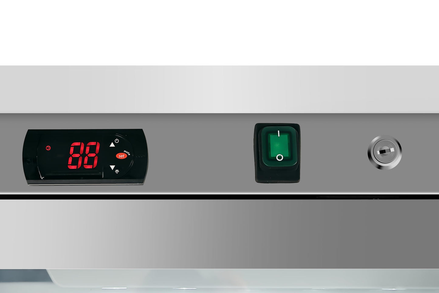 KoolMore 12 Cu. ft. Commercial Freezer with Glass Door in Stainless Steel - Manual Defrost (KM-MFD-12GSG)