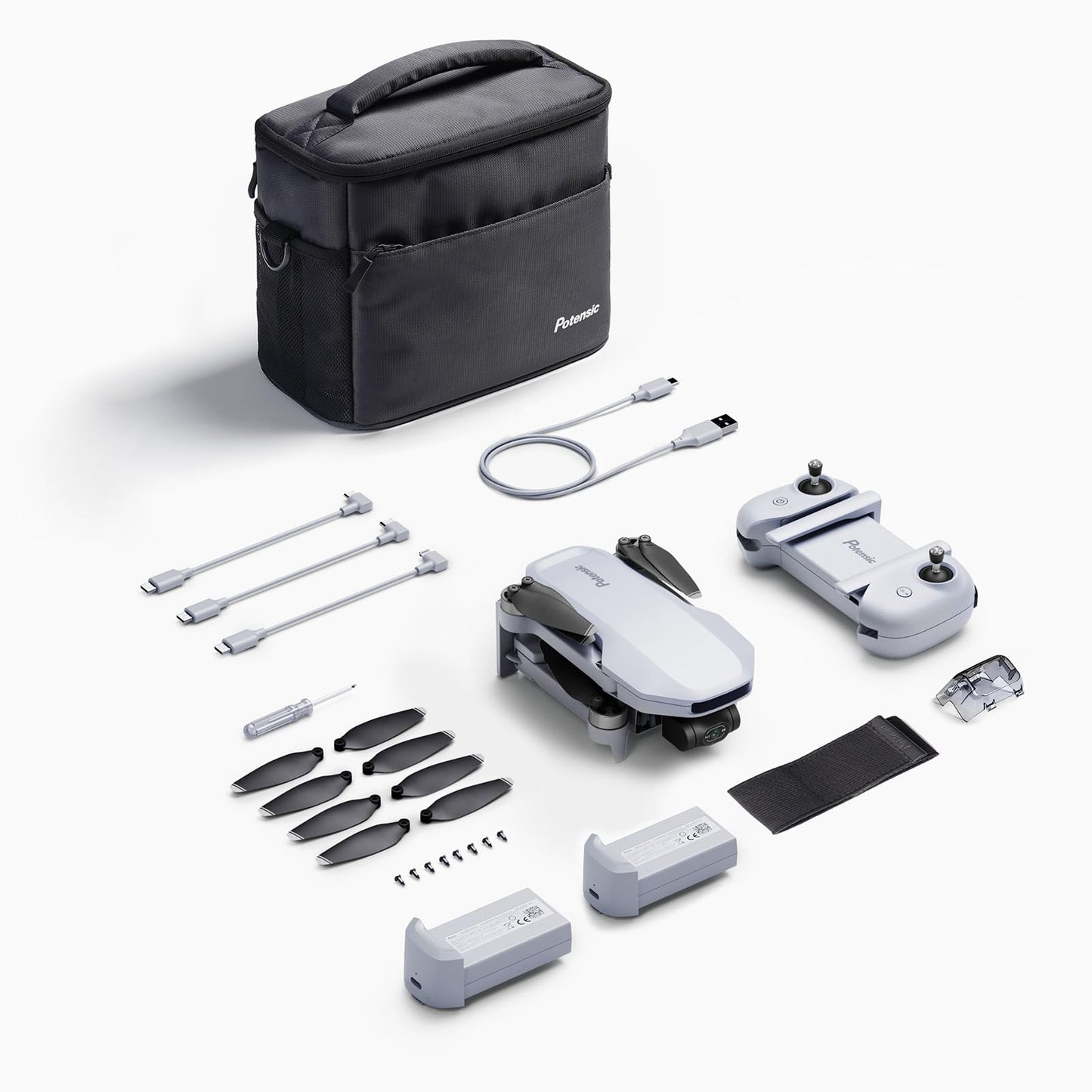 Potensic ATOM 4K Drone with Camera for Adults, 3-Axis Gimbal, Under 249g, 64 Mins Flight, Max 6KM Transmission, Visual Tracking, 4K/30FPS QuickShots, Expansion Kit