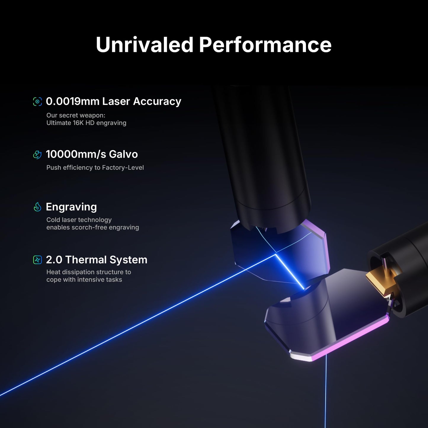 ComMarker X 12W UV Engraving Machine, 3D Internal Engraving, Auto-Focus with LiDAR Ranging System, 10,000mm/s Engraving System, On-Site & Small-Batch Ready Engraving Machine