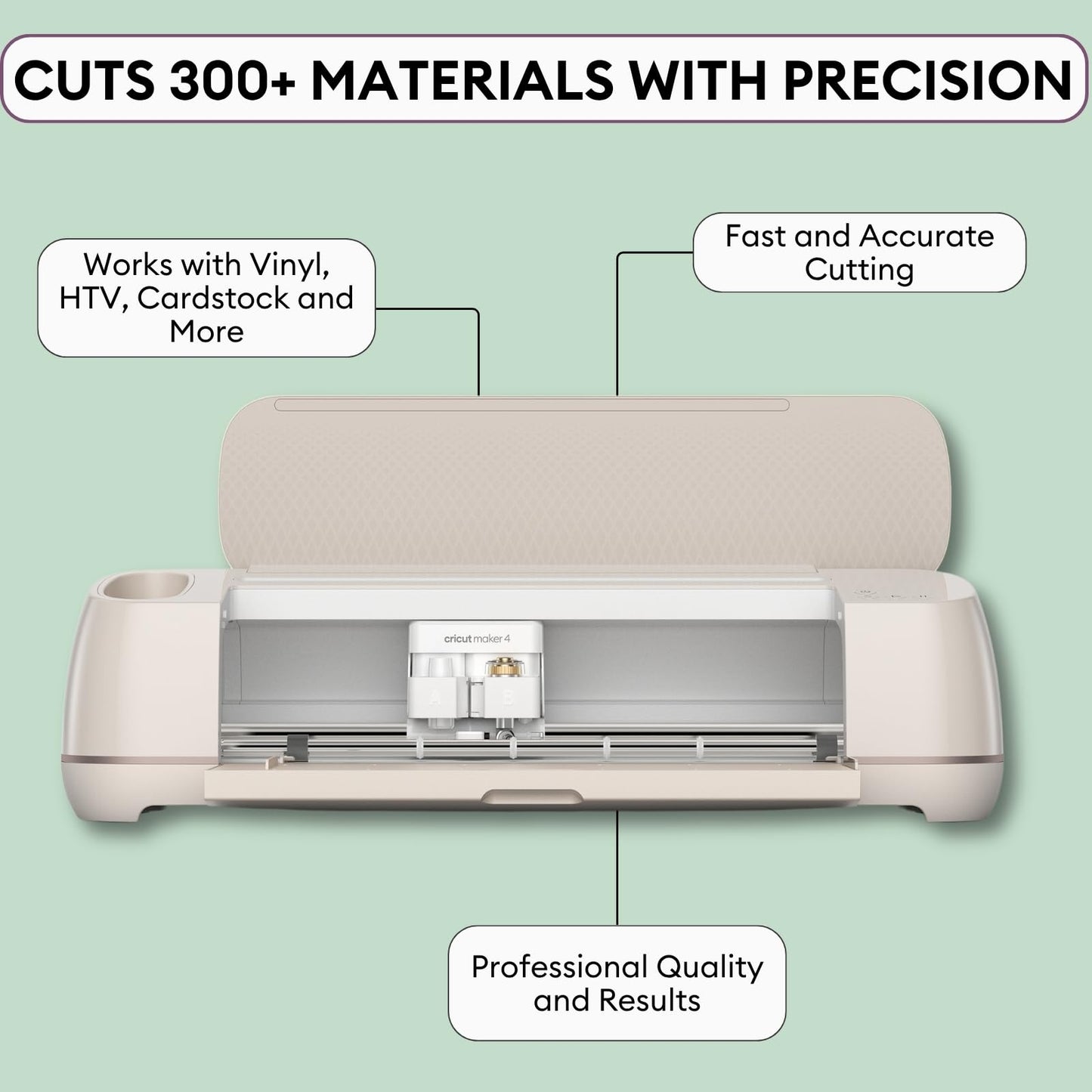 Cricut Maker 4 Card Making Bundle - Smart Cutting Machine with Card Mat, Card Inserts & Materials for Greeting Cards, Invitations & Paper Crafts
