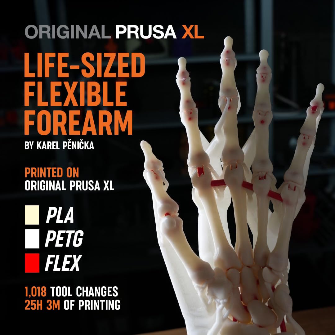 Original Prusa XL 5 Independent Toolhead 3D Printer, Large Scale CoreXY, Build Volume 360 x 360 x 360 Mm, Multi Material, 1.75 Mm Filament