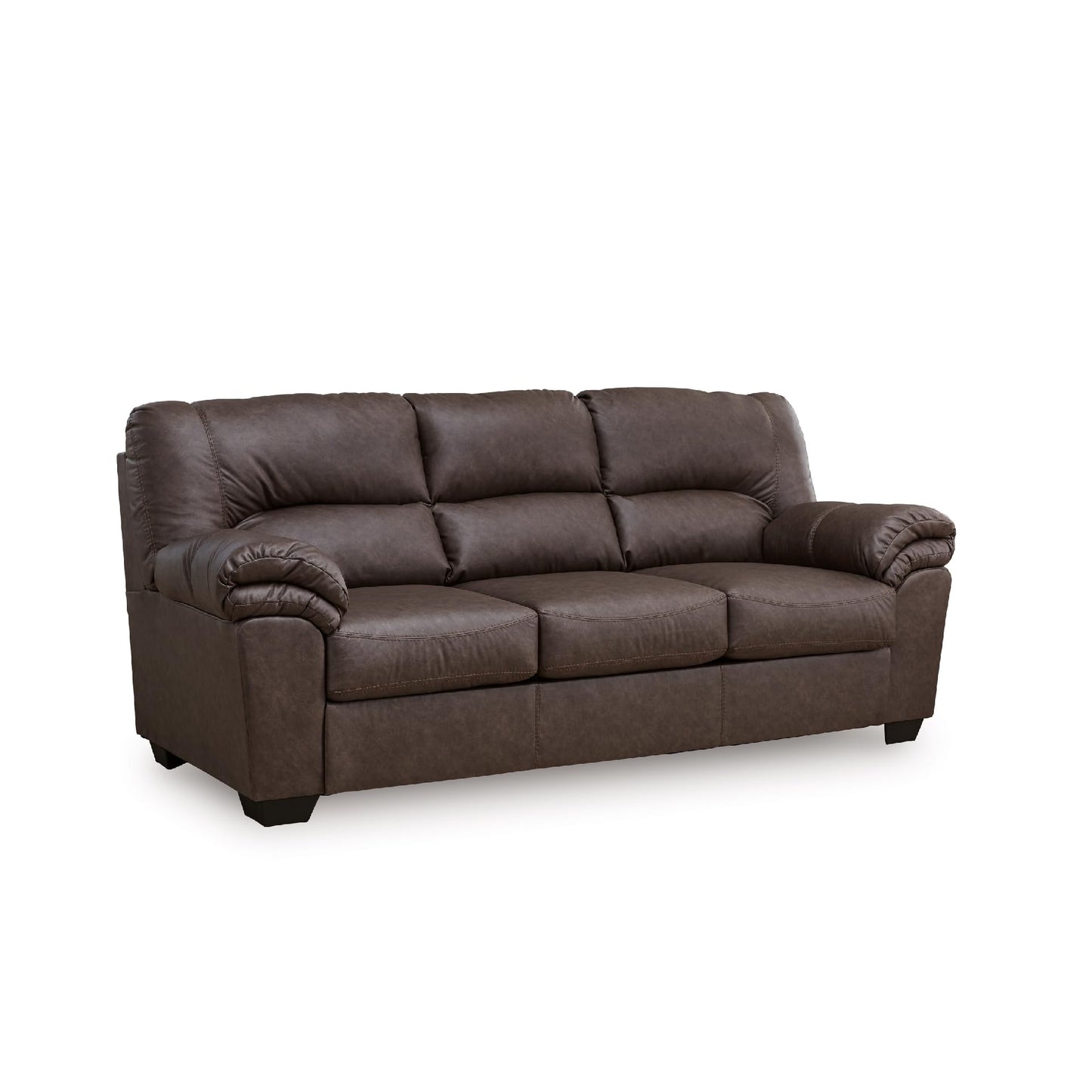 Signature Design by Ashley WalkerPoint Contemporary Sofa with Removable Cushion, Dark Brown