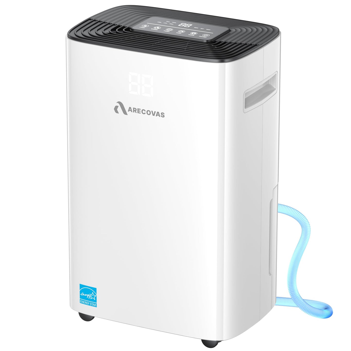 52 Pints Dehumidifier for Basement Bedroom Bathroom Large Room Home, 4500 Sq.Ft Dehumidifiers with Drain Hose, 2025 Energy Star Certificate, Humidity Control, 24H-Timer, Auto Defrost (52, Pints)