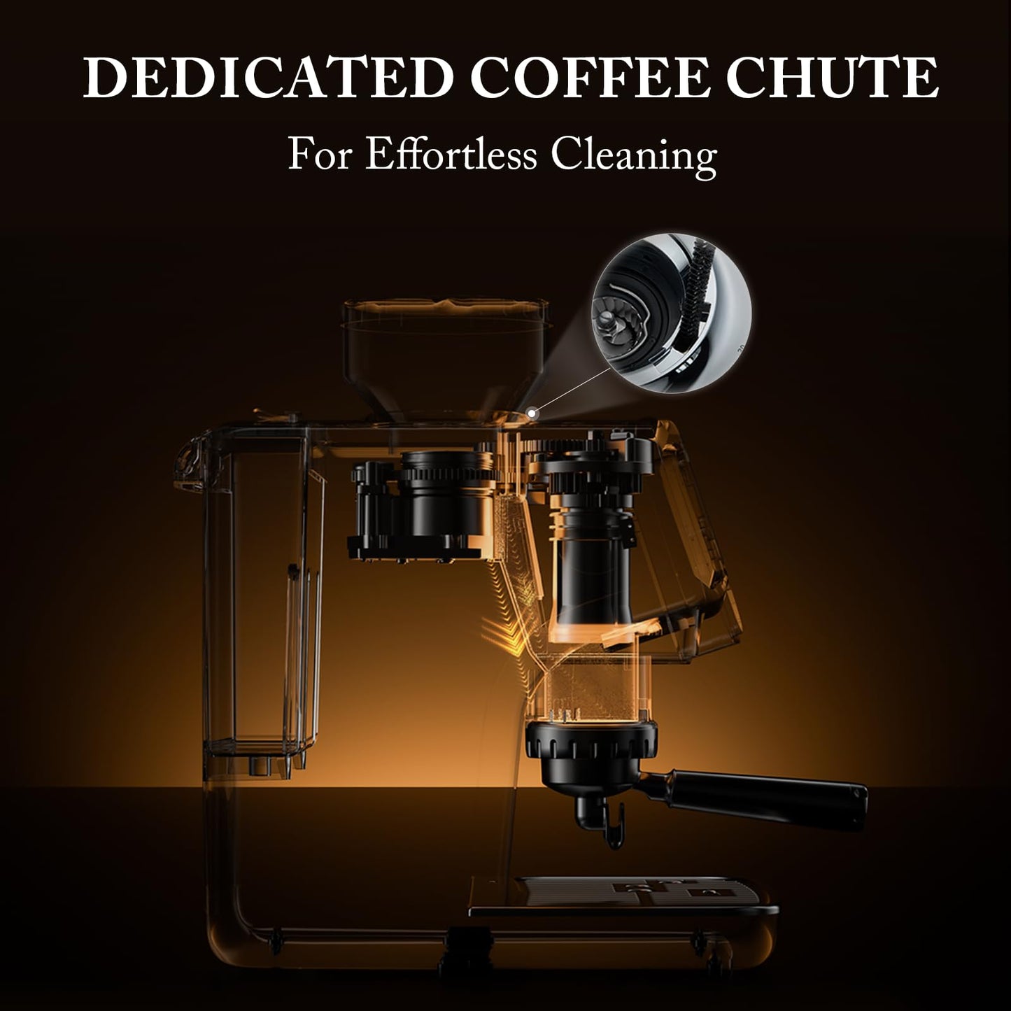 Pedrocchi Espresso Machine with Grinder& Milk Frother | Instant Espresso-to-Cold Brew – Dual Pump | Auto Tamping & 58mm | 20Bar | PID | 35 Settings | 3-Hole Steam Wands | For Home & Café