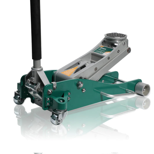 SATA 3-Ton (6,600 lb) Aluminum Floor Jack, Low-Profile Design with Dual-Piston Rapid Lift Pump, Tested for 1.5X Overload for Ultimate Safety, 30% Lighter Than Steel Model